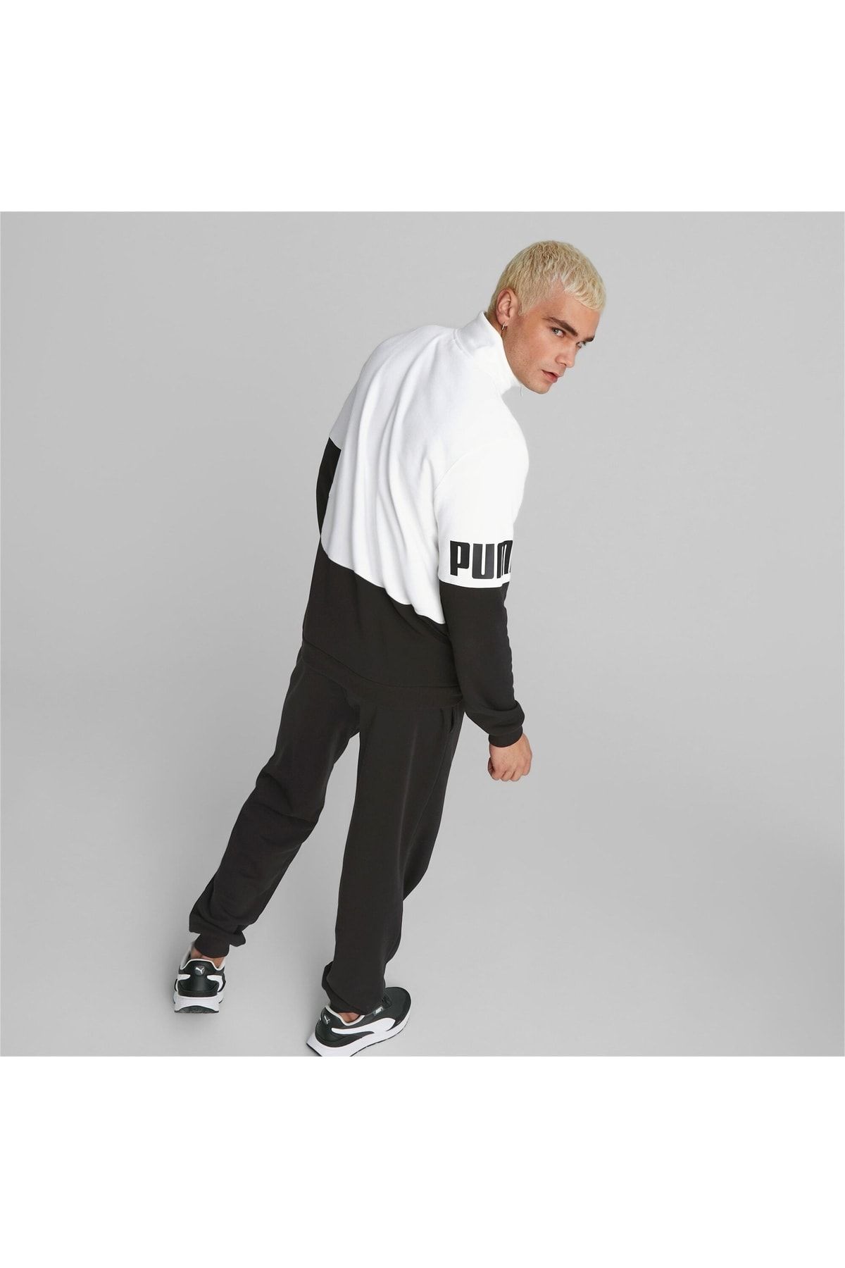 Puma Men s Tracksuit Black 673310 01 Power Sweat Suit Tr Cl Trendyol