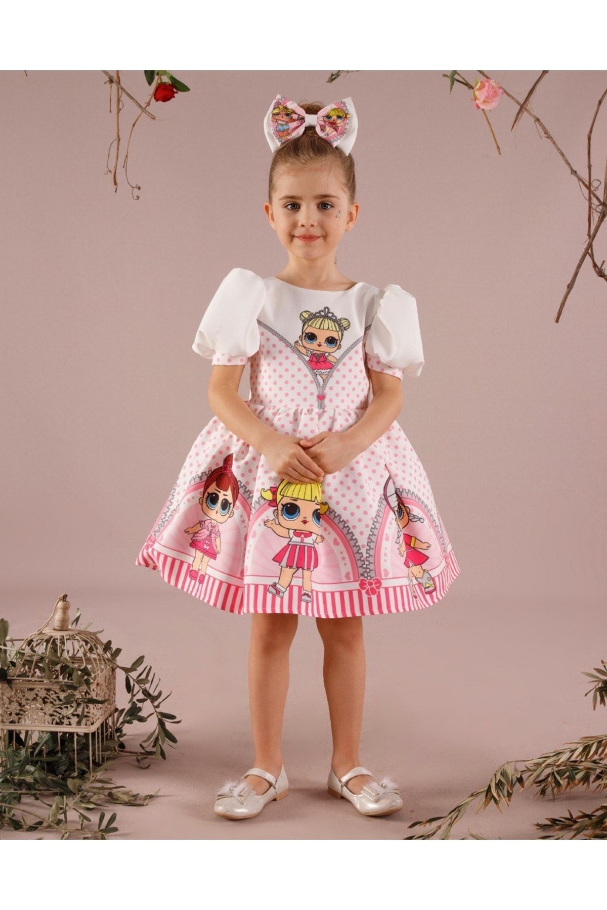 Sare ocuk Giyim Girl s Lol Printed Birthday Dress Trendyol
