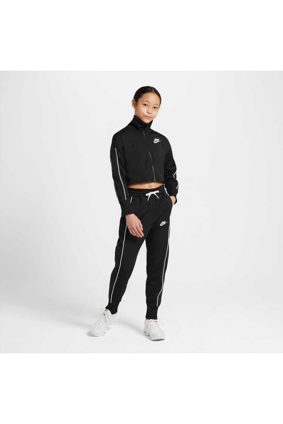 Black best sale sweatsuit nike