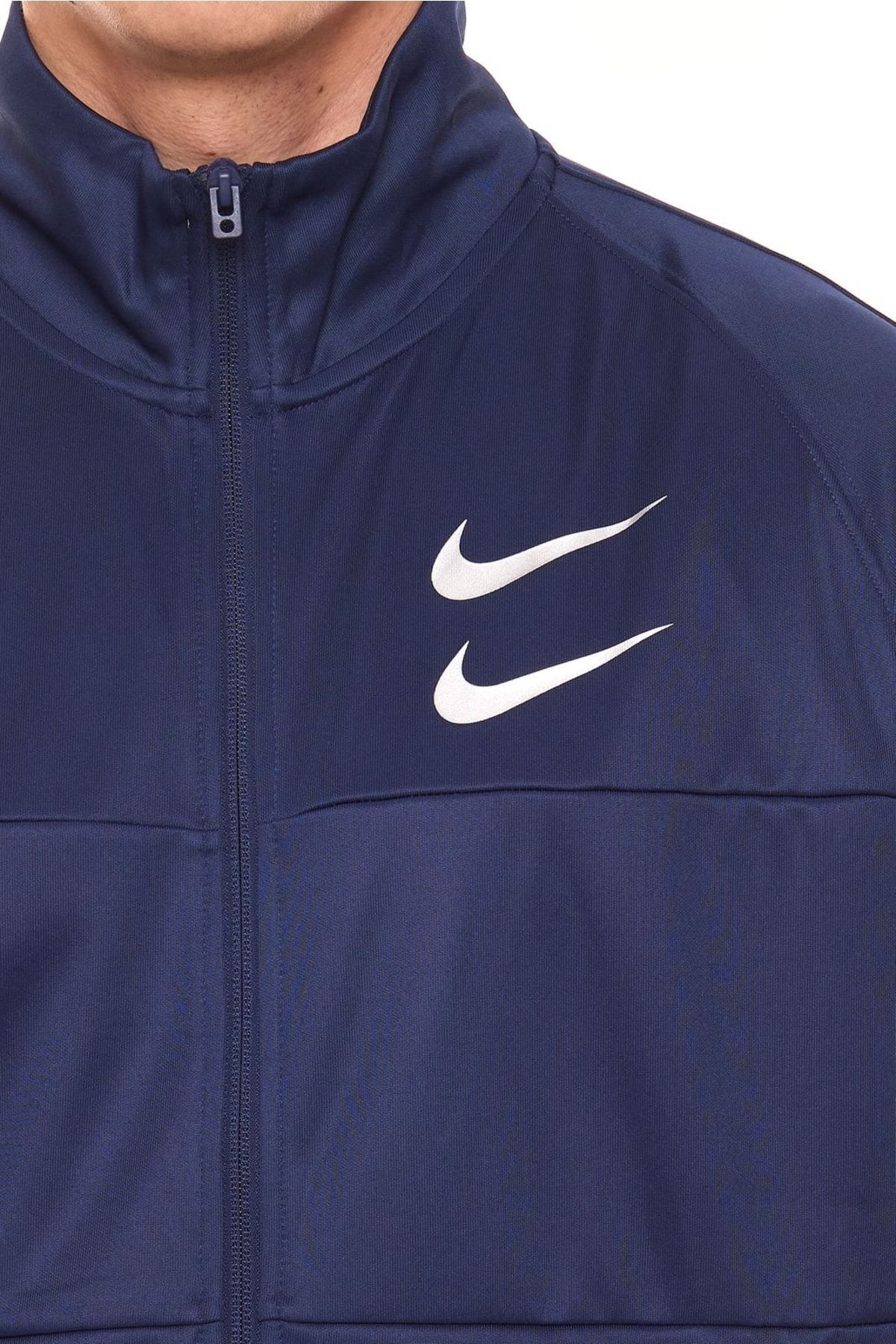 Navy blue jacket nike clearance
