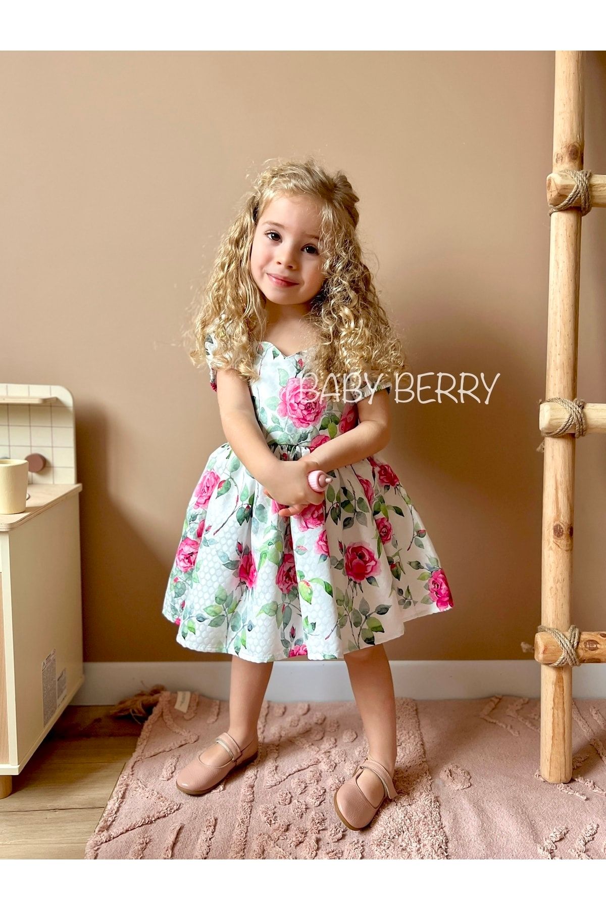 Little Girl's & Girl's Flower Heart Dress