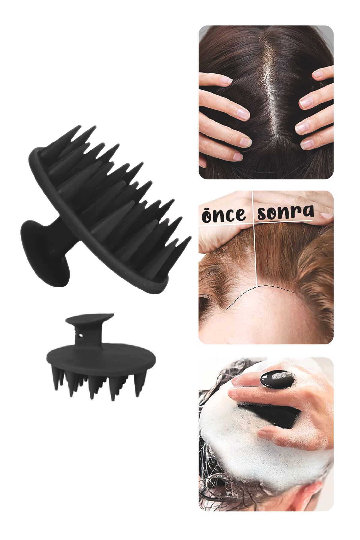 Hair and scalp comb clearance