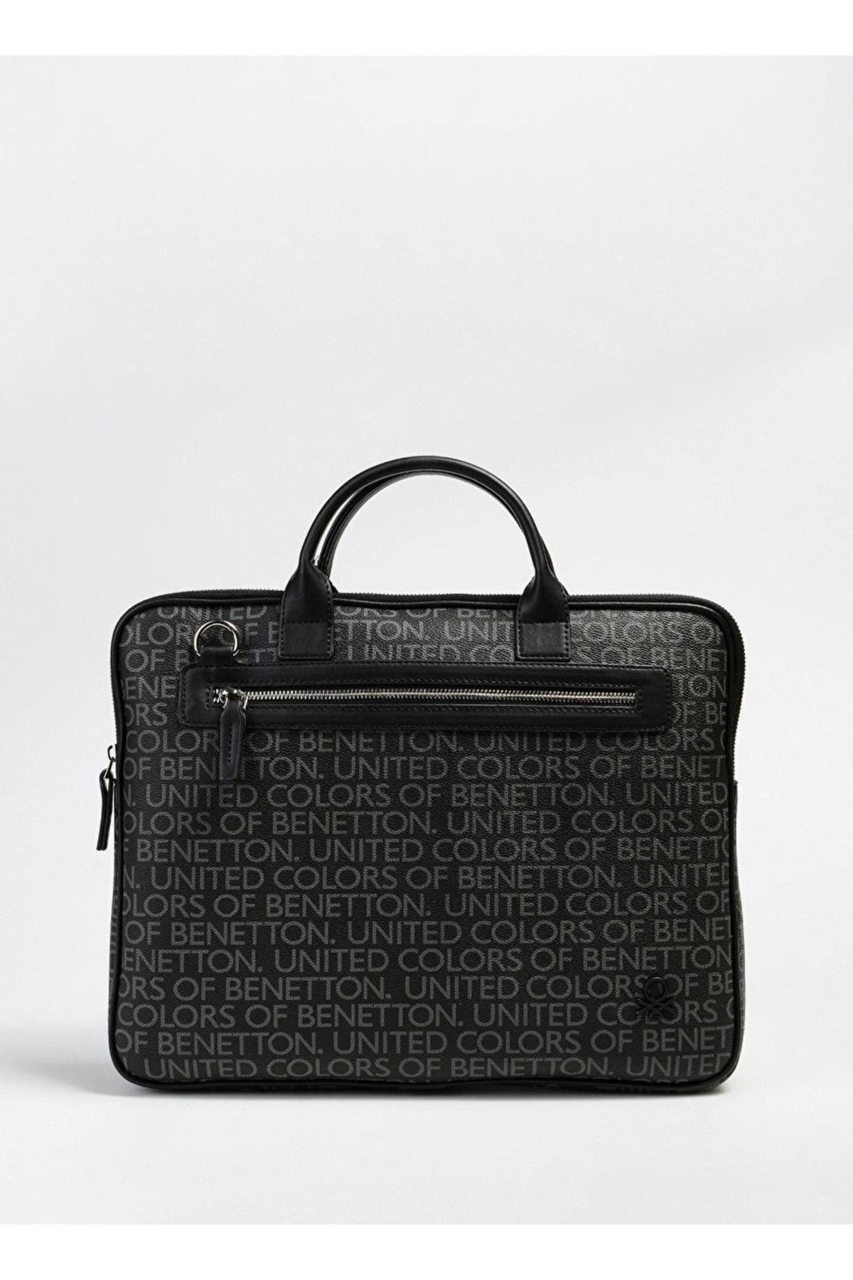 United Colors of Benetton Laptop Bag Black Plain Trendyol