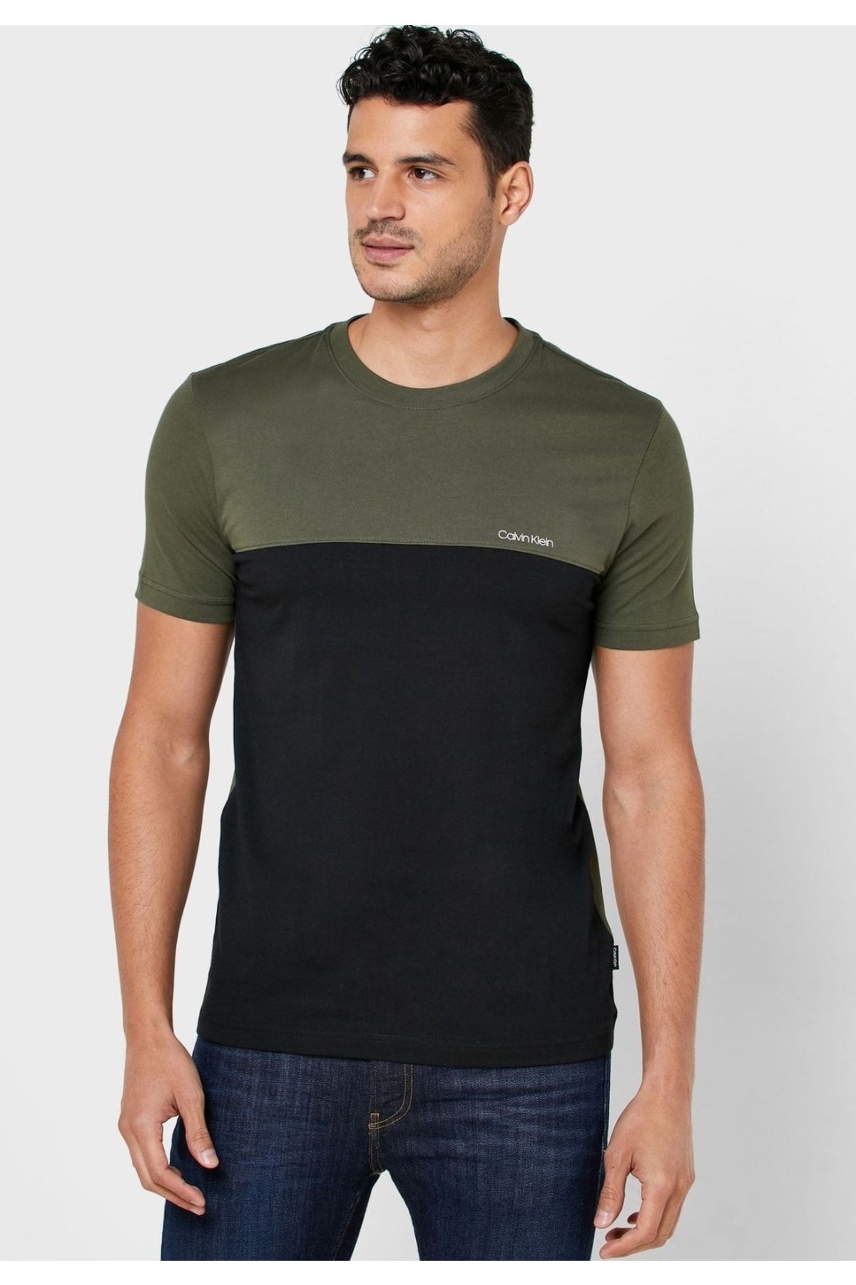 Calvin klein color block shirt clearance
