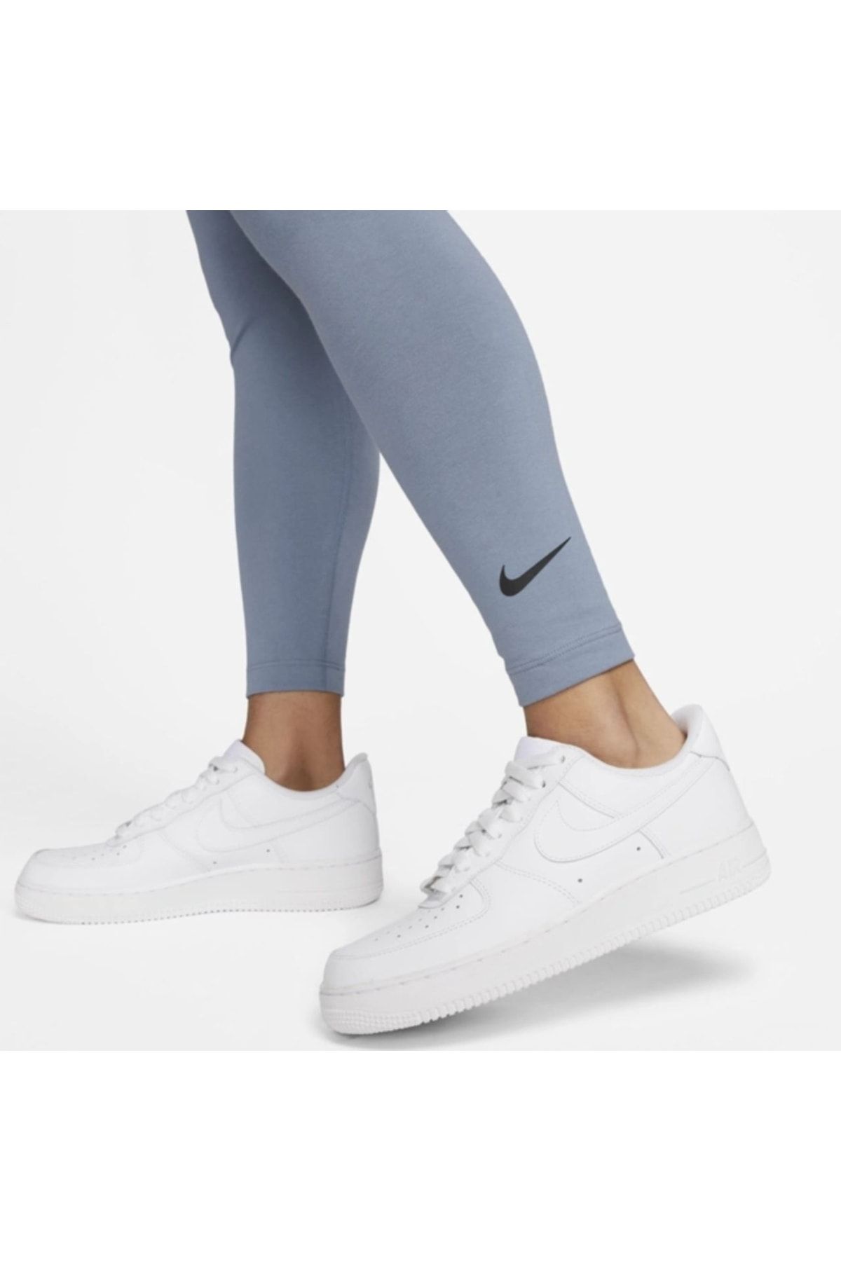 Nike Sportswear Club Hw Legging Women's Blue Leggings - Trendyol