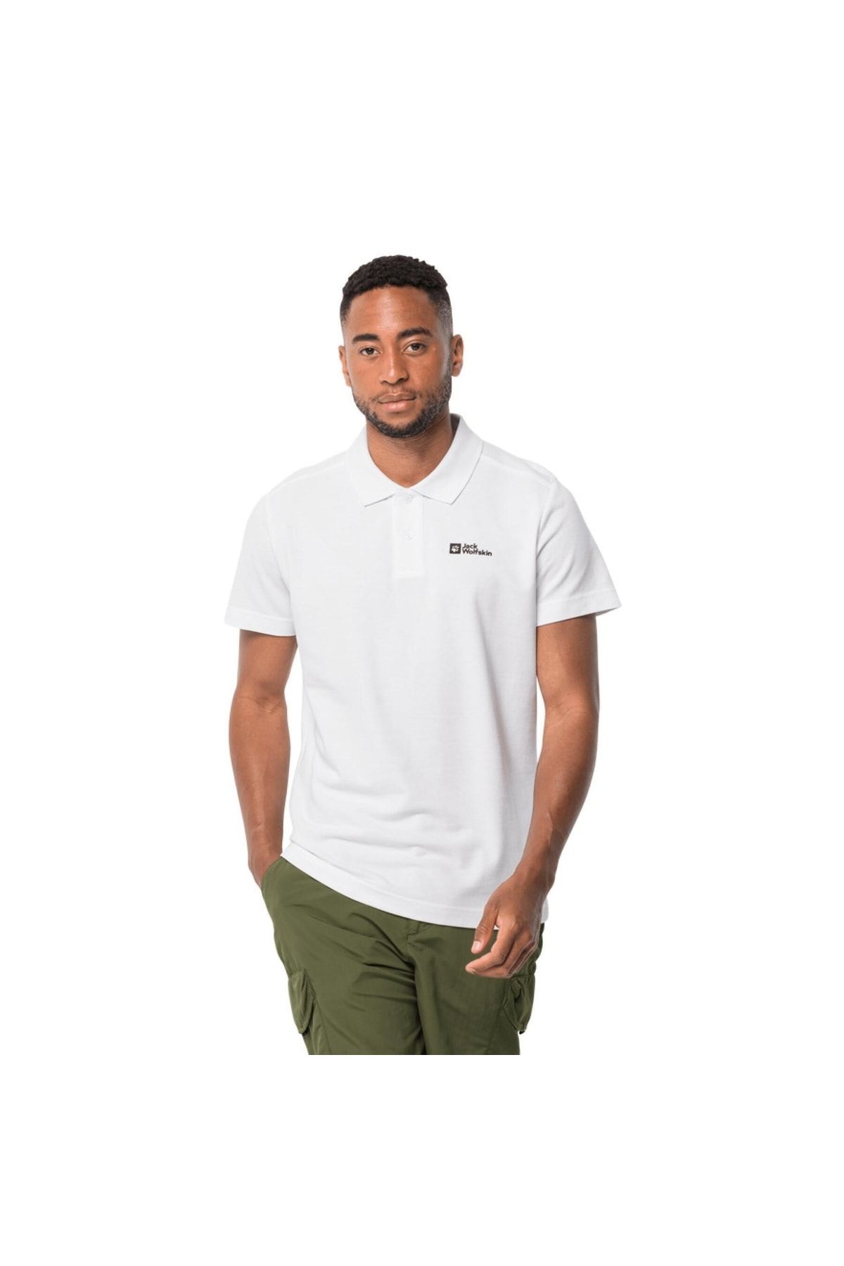 Jack Wolfskin Essential Polo M Men s White Tshirt 1809301 5000