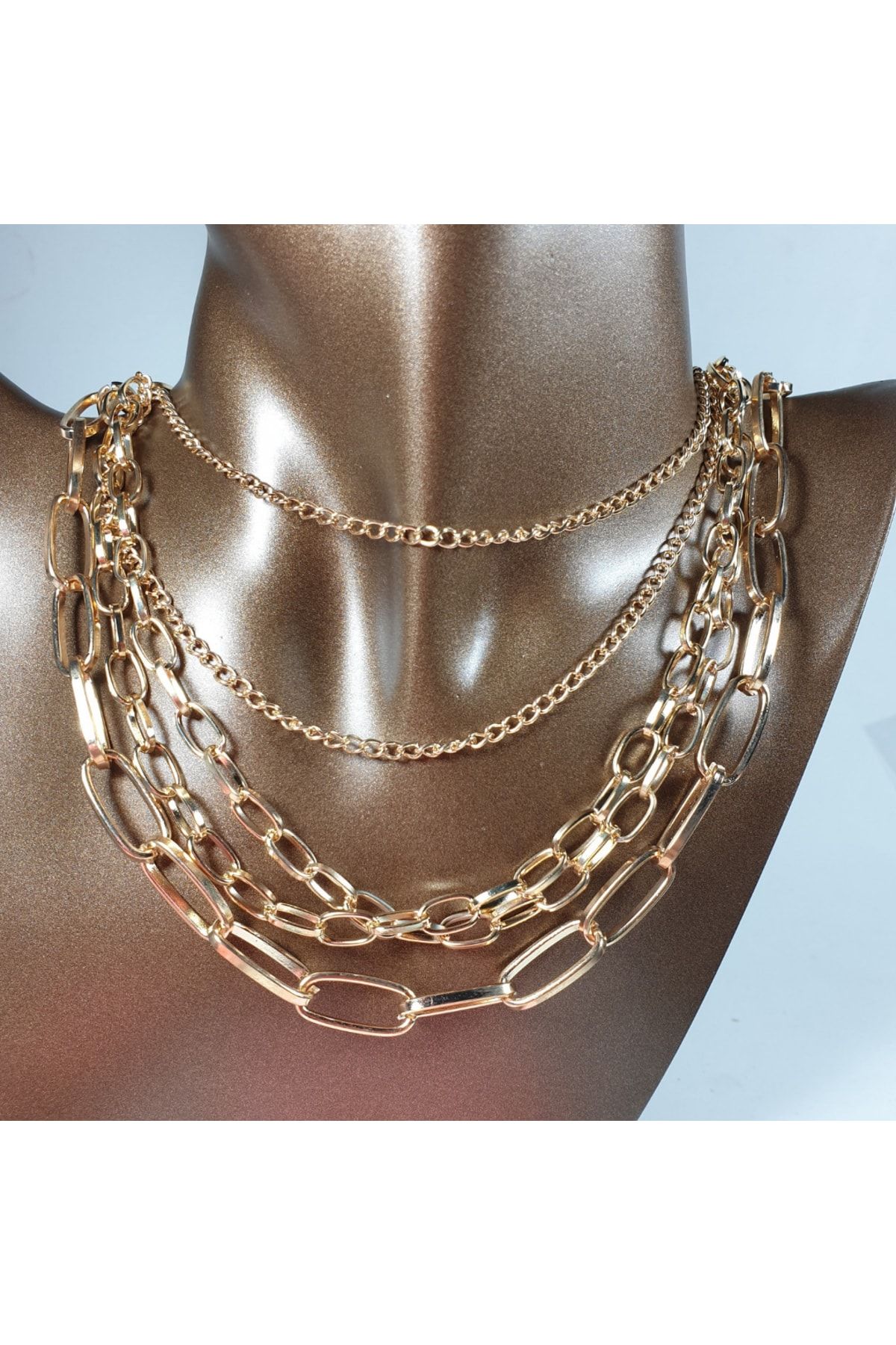Gold color store choker necklace