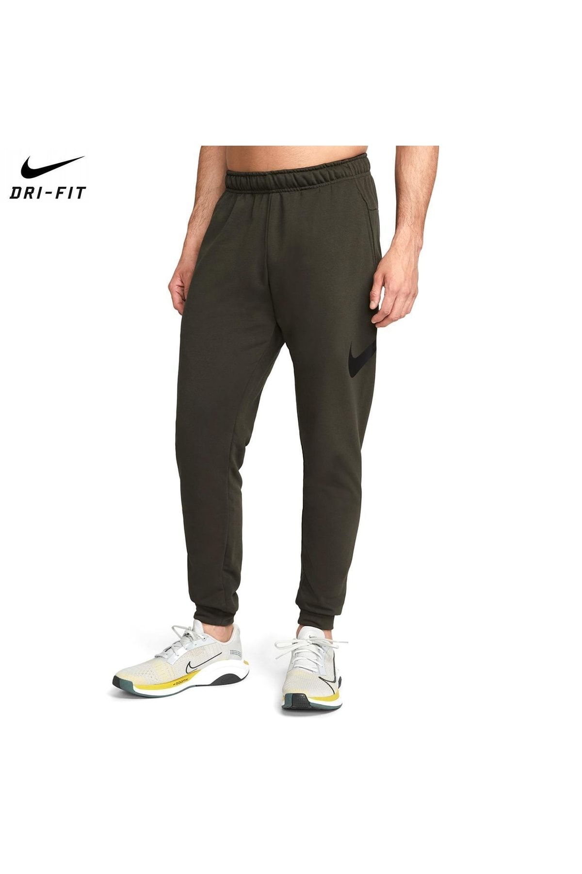 Nike Dri fit Pnt Taper Fa Swoosh Men s Green Casual Style
