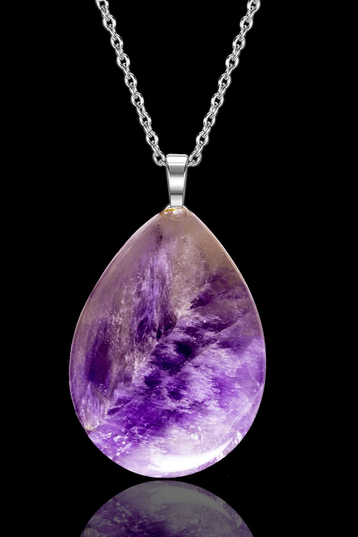 Amethyst hotsell necklace silver
