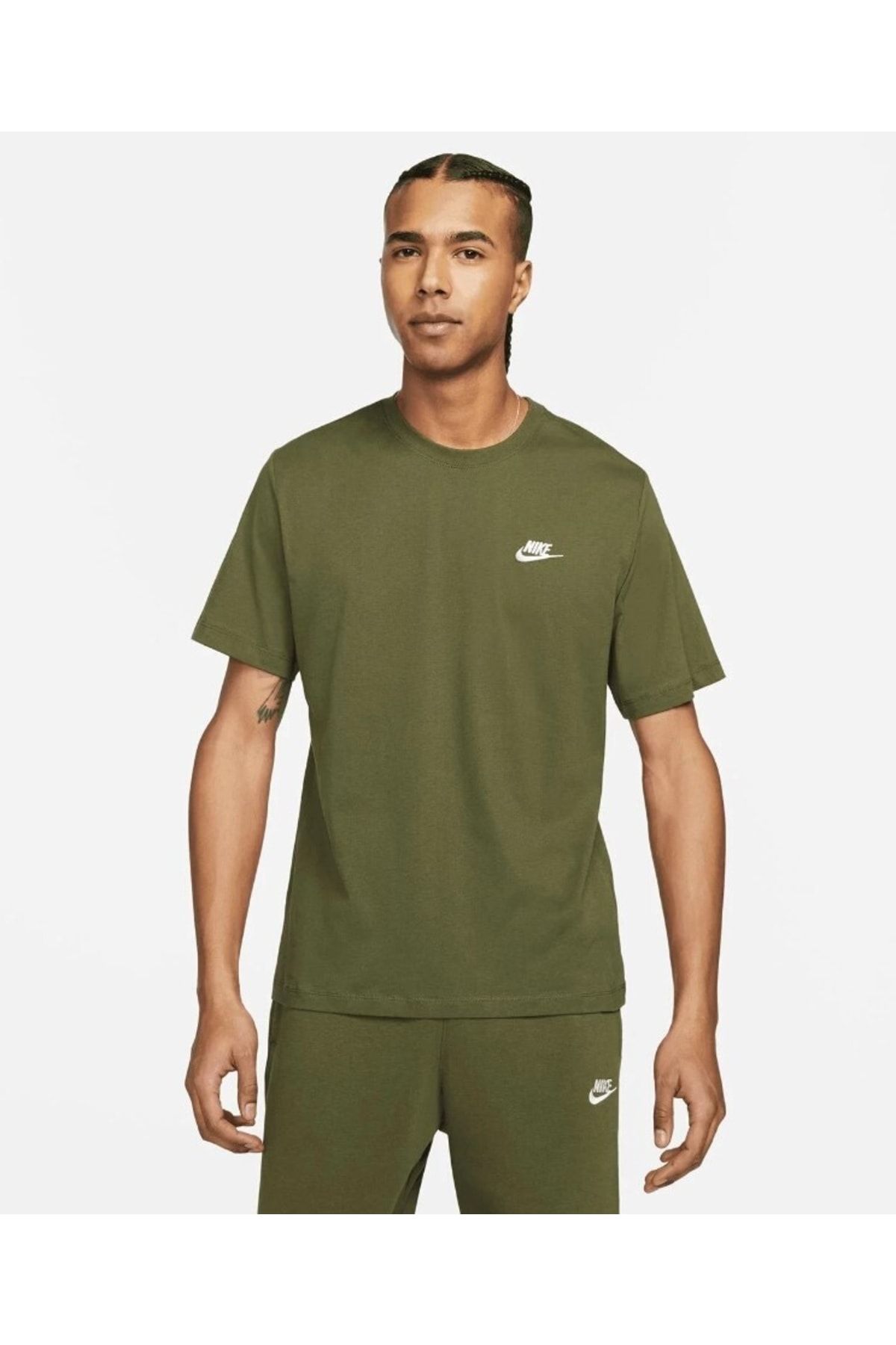 Nike Sportswear Club Green Men s T Shirt Ar4997 327 Trendyol