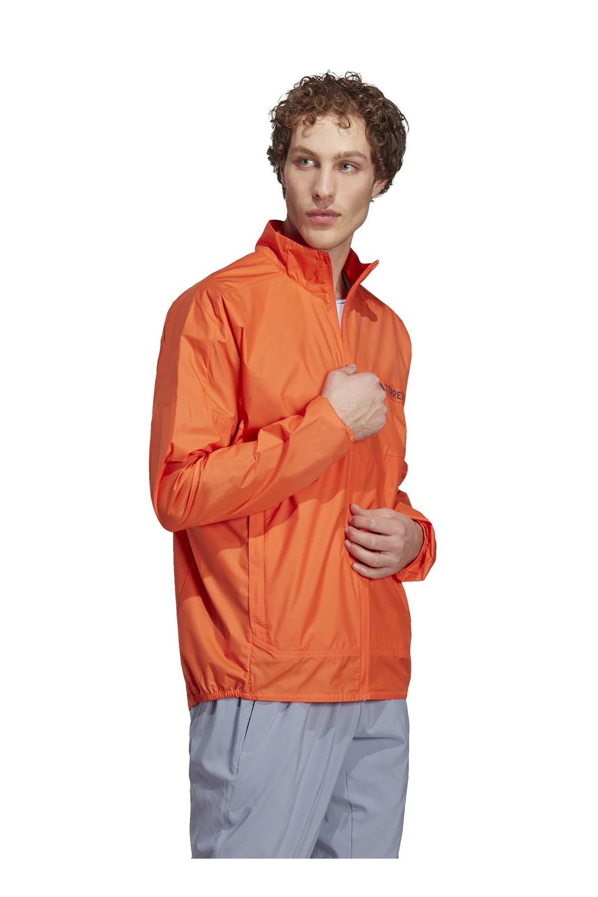 Orange addidas jacket top