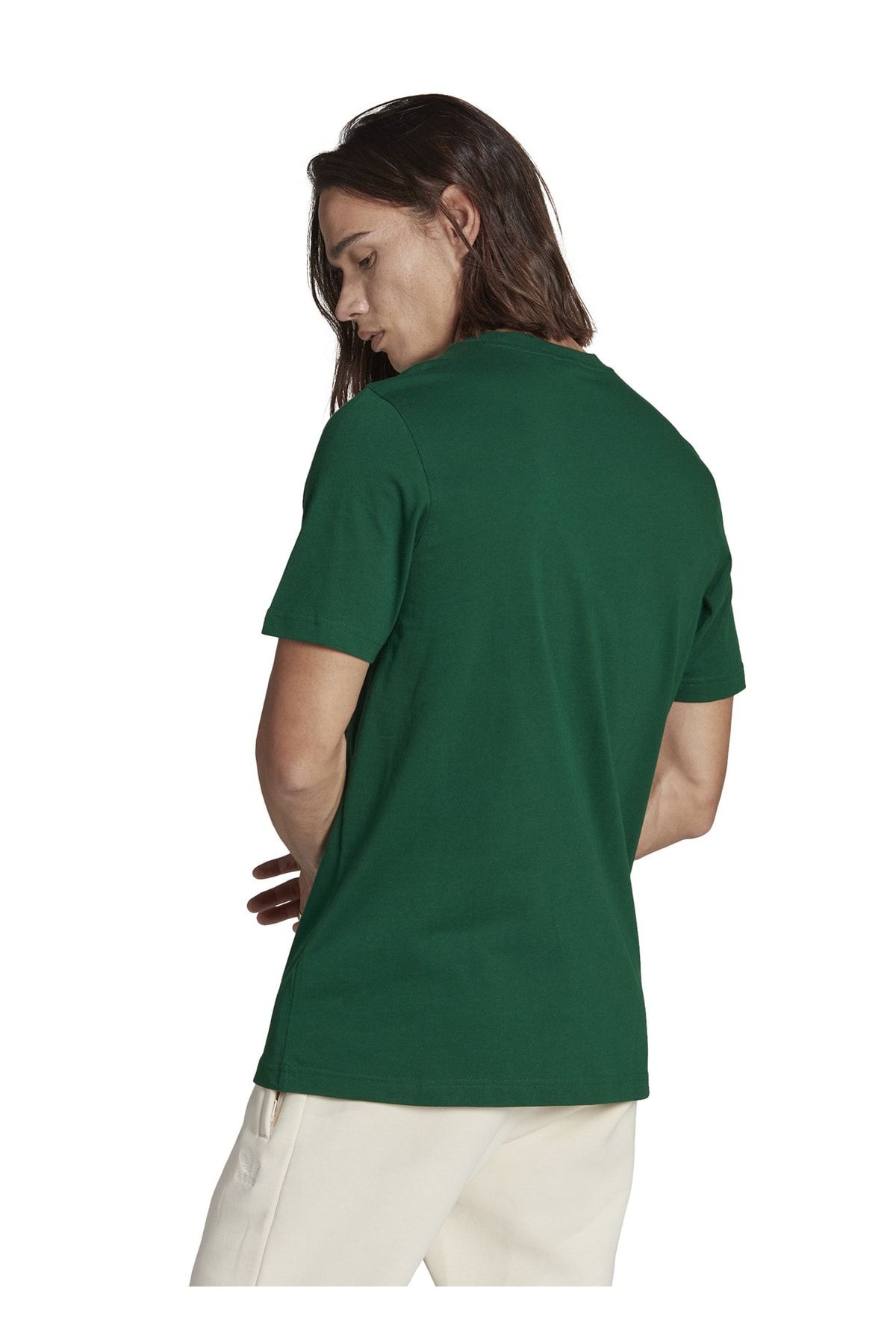 adidas Crew Neck Plain Dark Green Men s T shirt Ia4819 Trefoil T