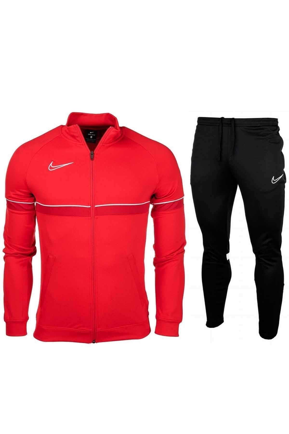 All red nike best sale sweatsuit