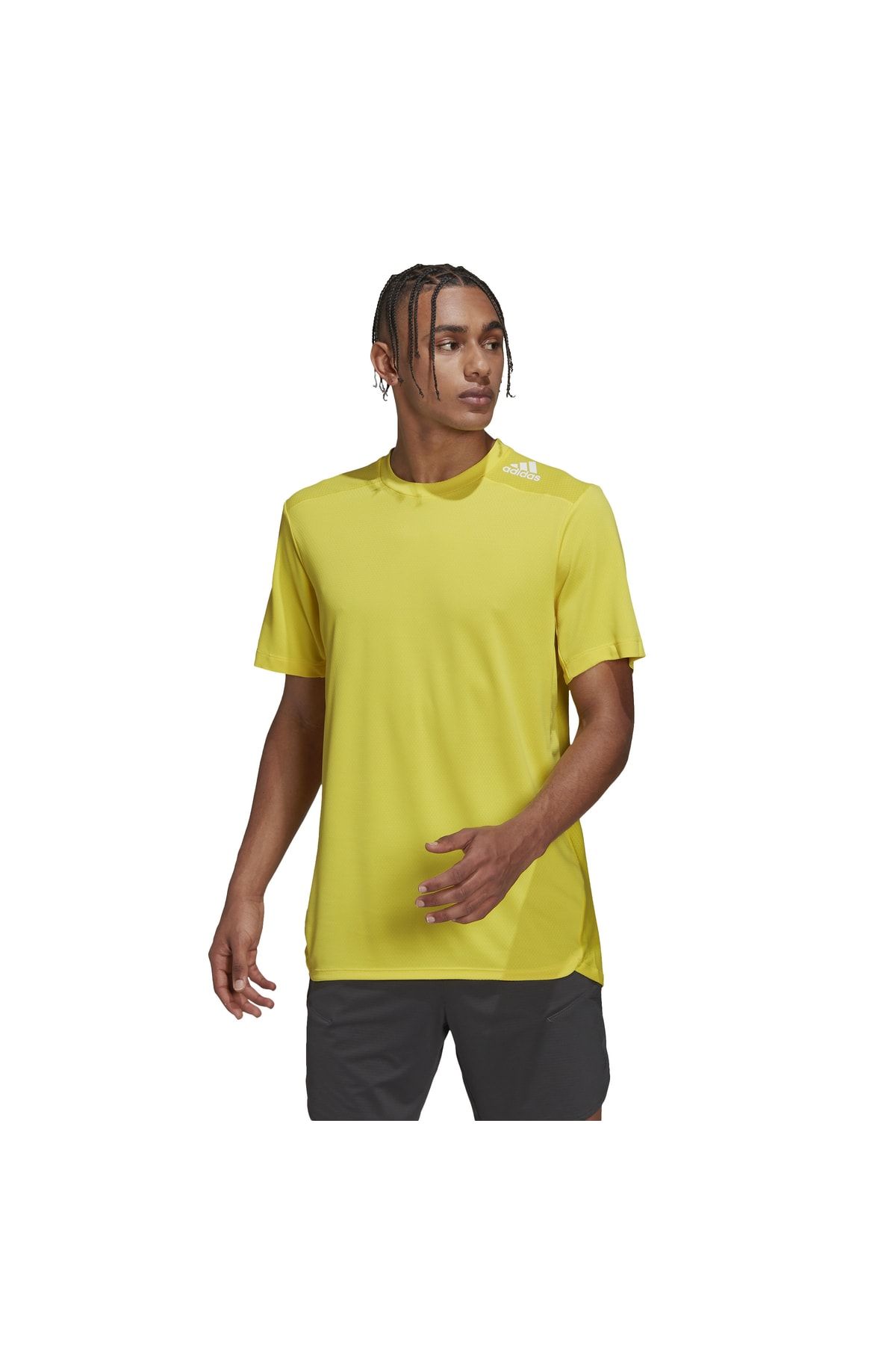 White and yellow adidas hot sale shirt