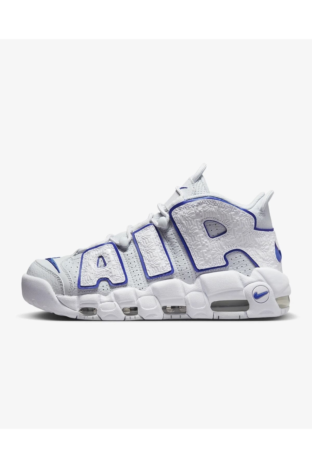 Nike air more top uptempo white/navy men's shoes