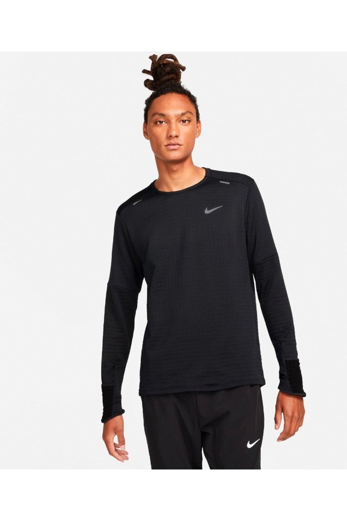 Nike Therma fit Repel Crew Men s Running T shirt Dd5649 010 Trendyol
