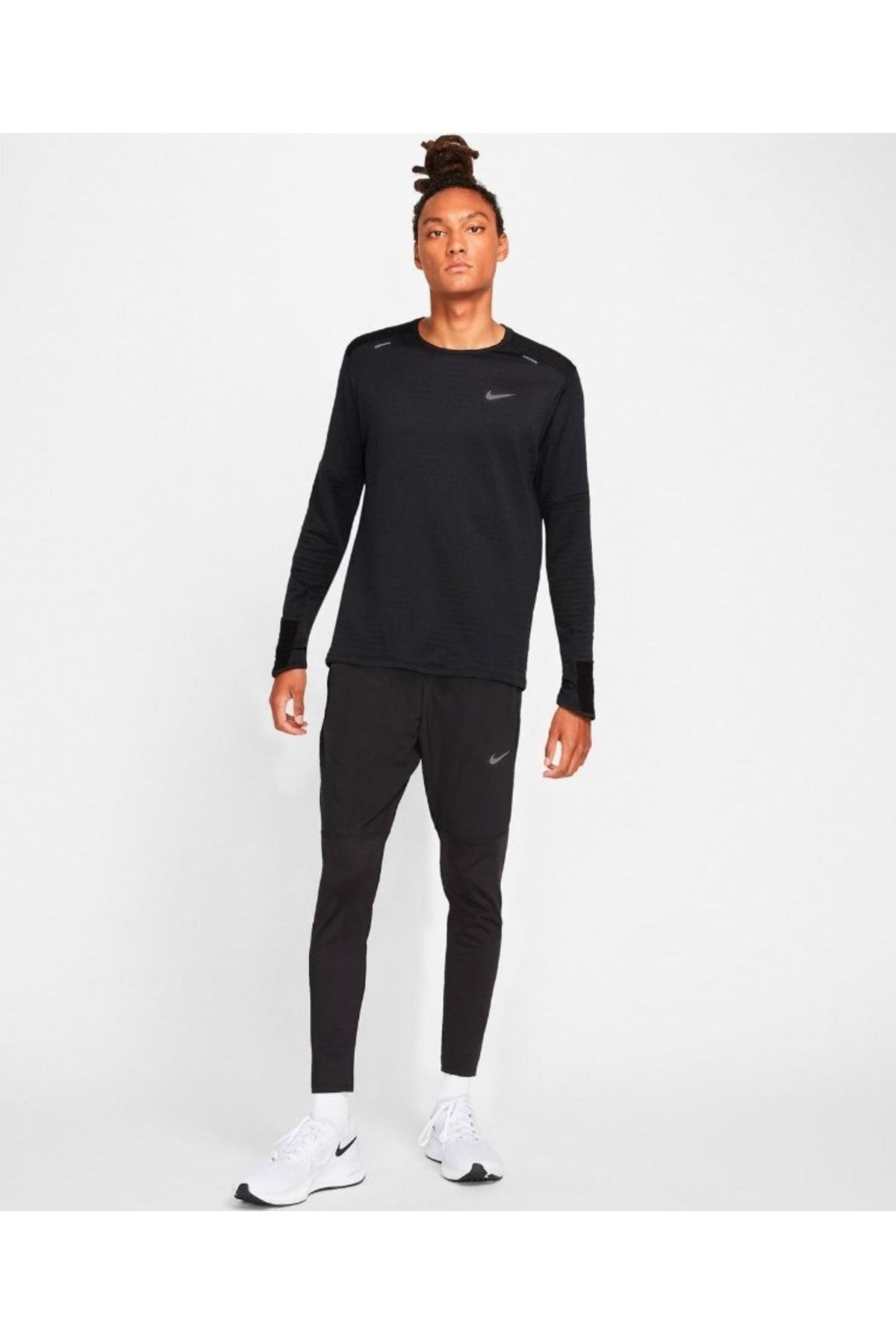 Nike Therma fit Repel Crew Men s Running T shirt Dd5649 010 Trendyol
