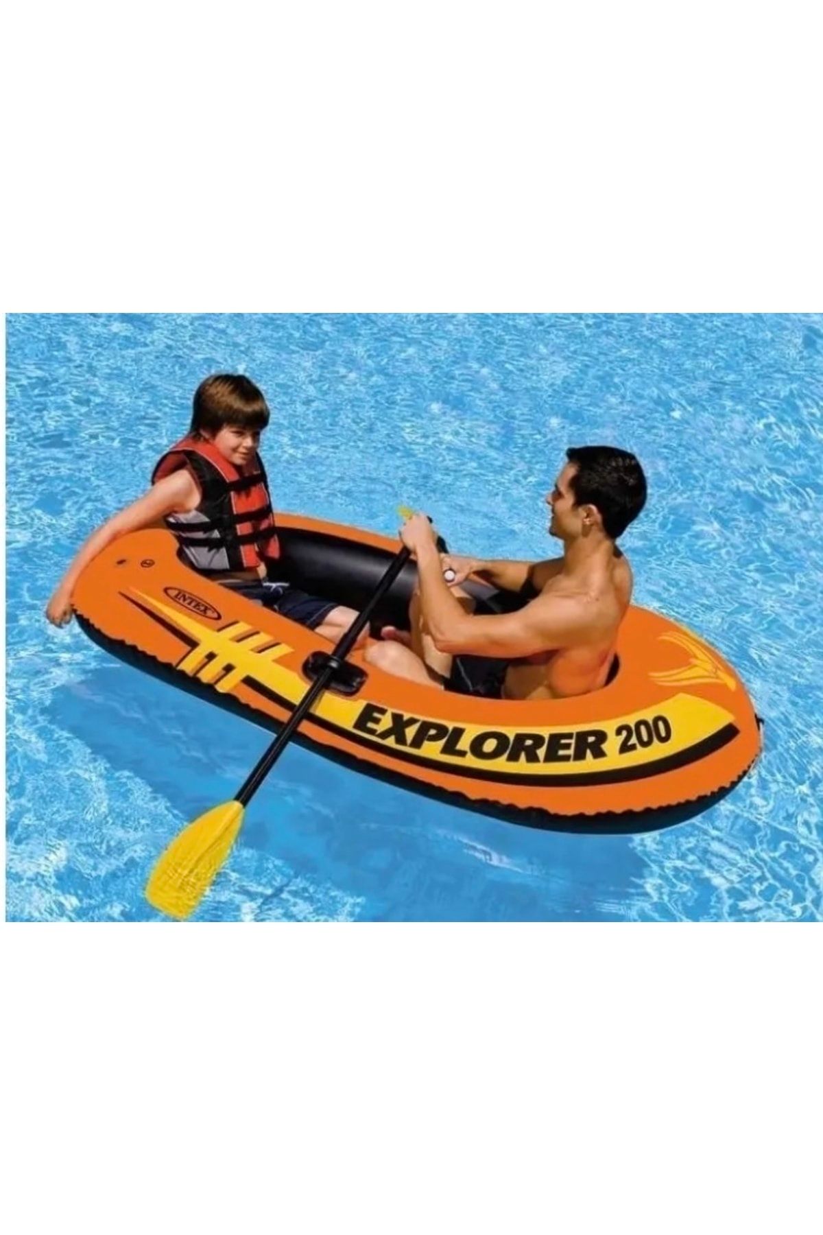Intex Inflatable Boat - Orange - Trendyol