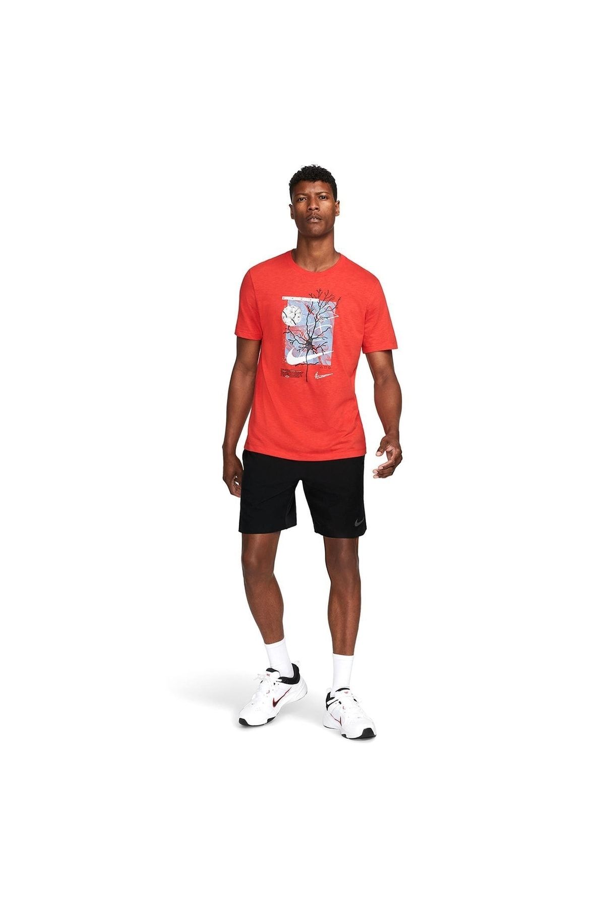 Red nike air t shirt on sale