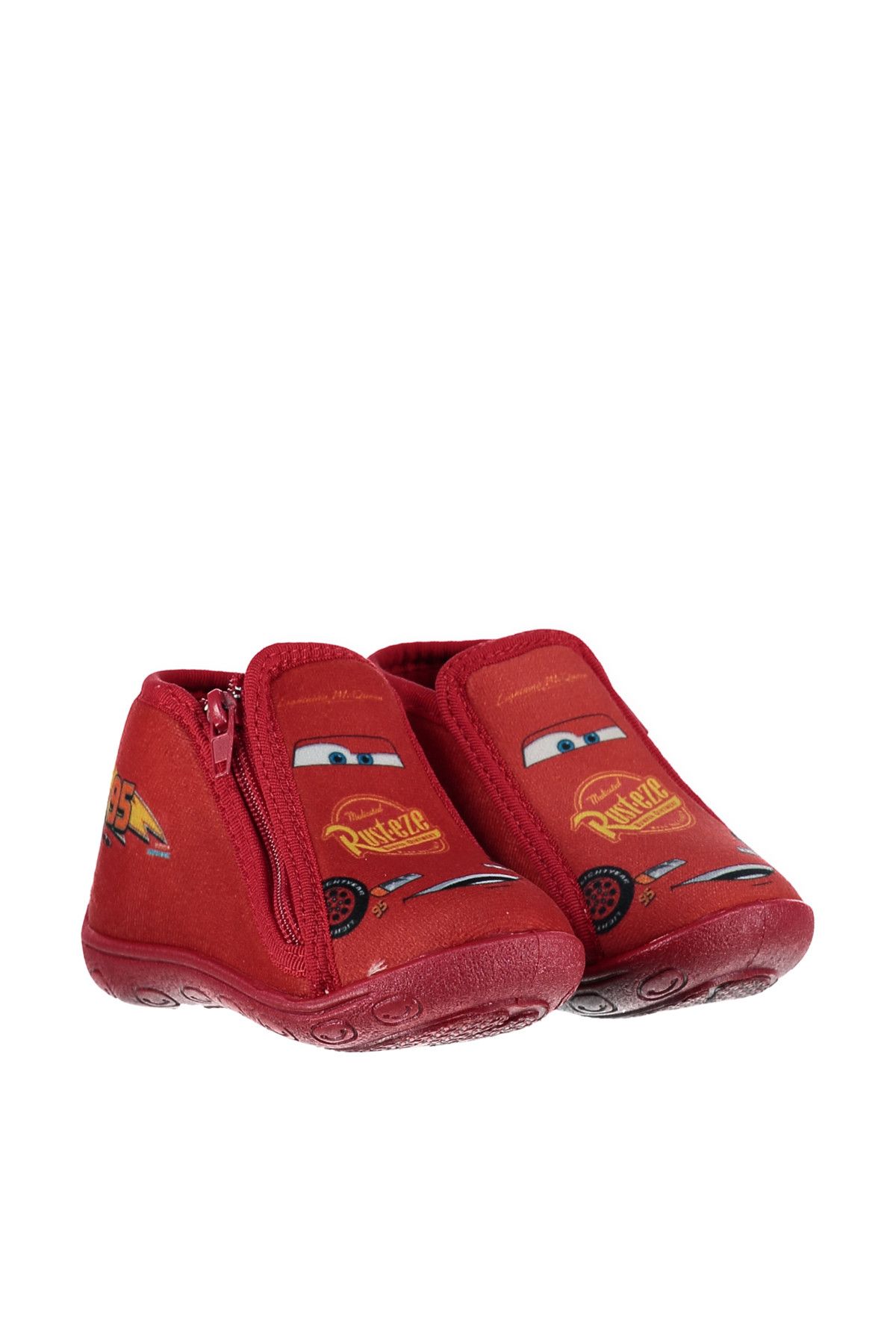 Cars Plush Slippers White Trendyol