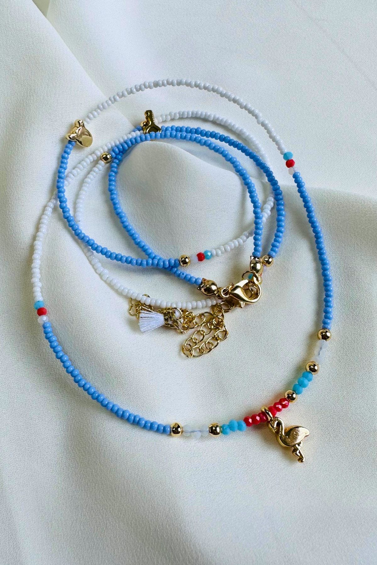 Anklet necklace hot sale