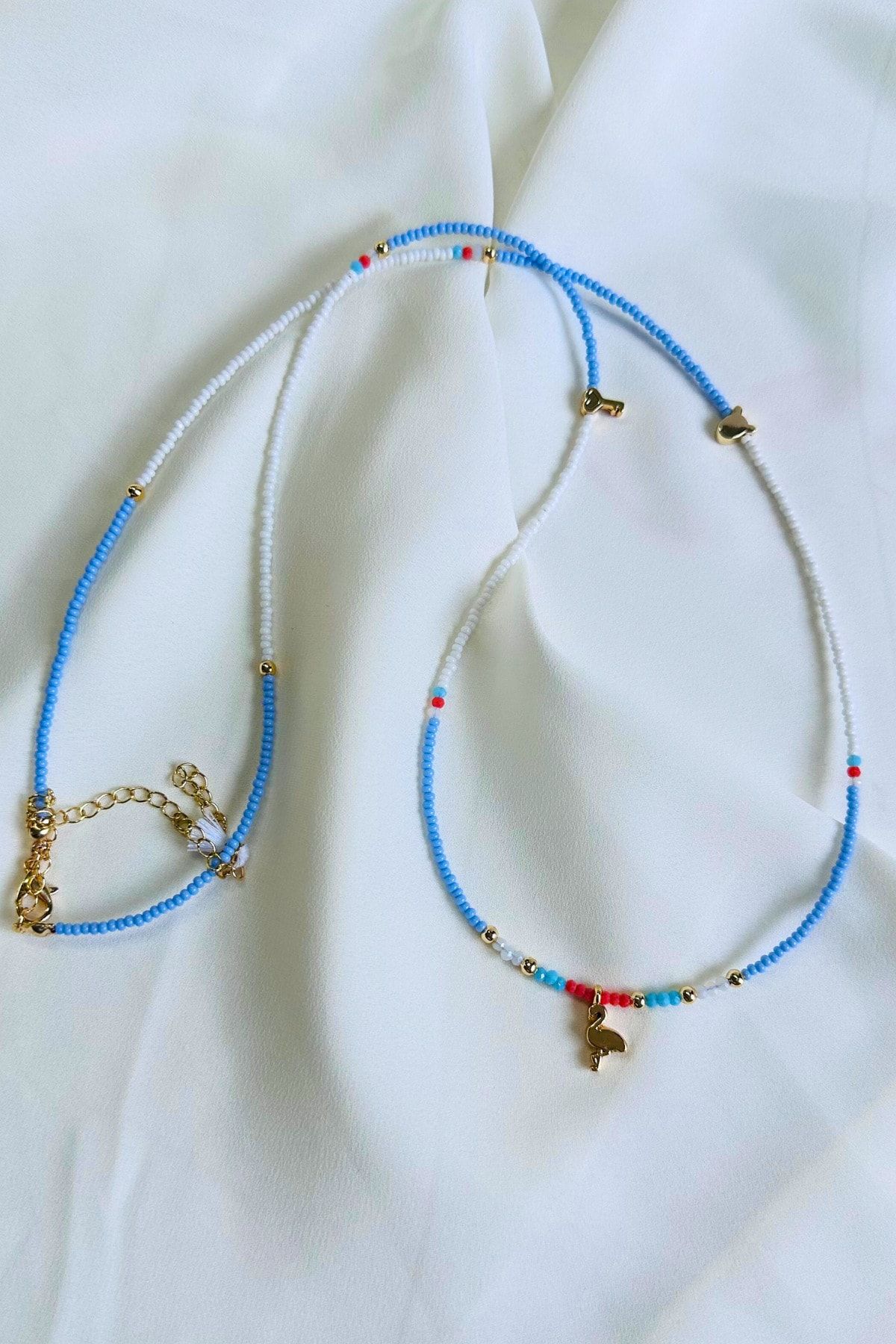 Anklet necklace hot sale
