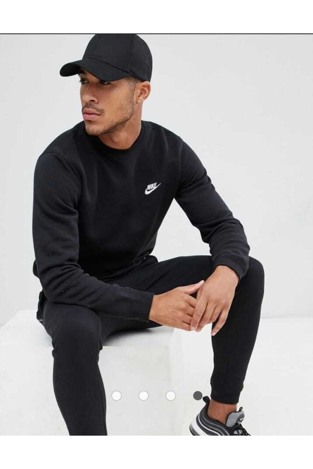 Nike Sportswear Club Fleece Men s Black Sweatshirt Cngstore Trendyol