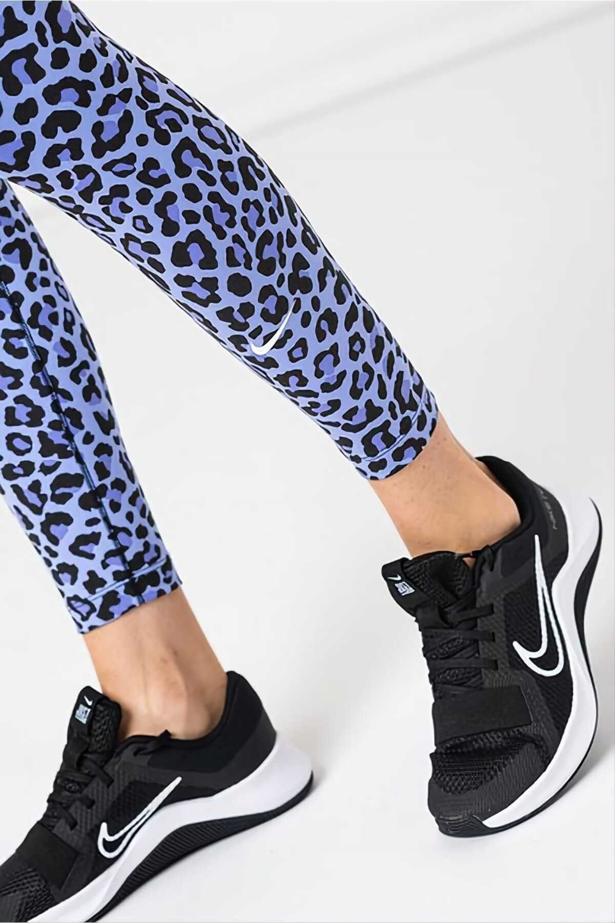 Nike One Dri-FIT High Rise Mixed Leopard Women's Tights - Trendyol