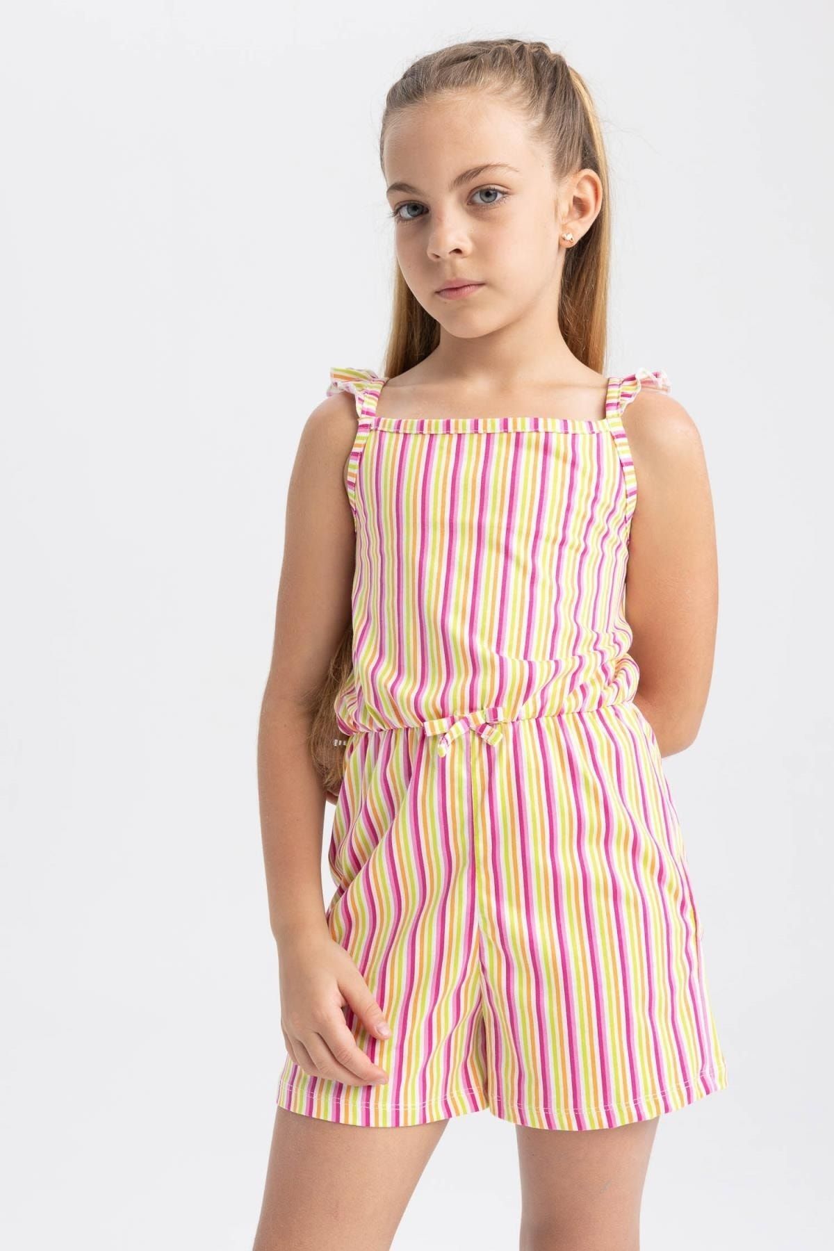 Cotton short top jumpsuit