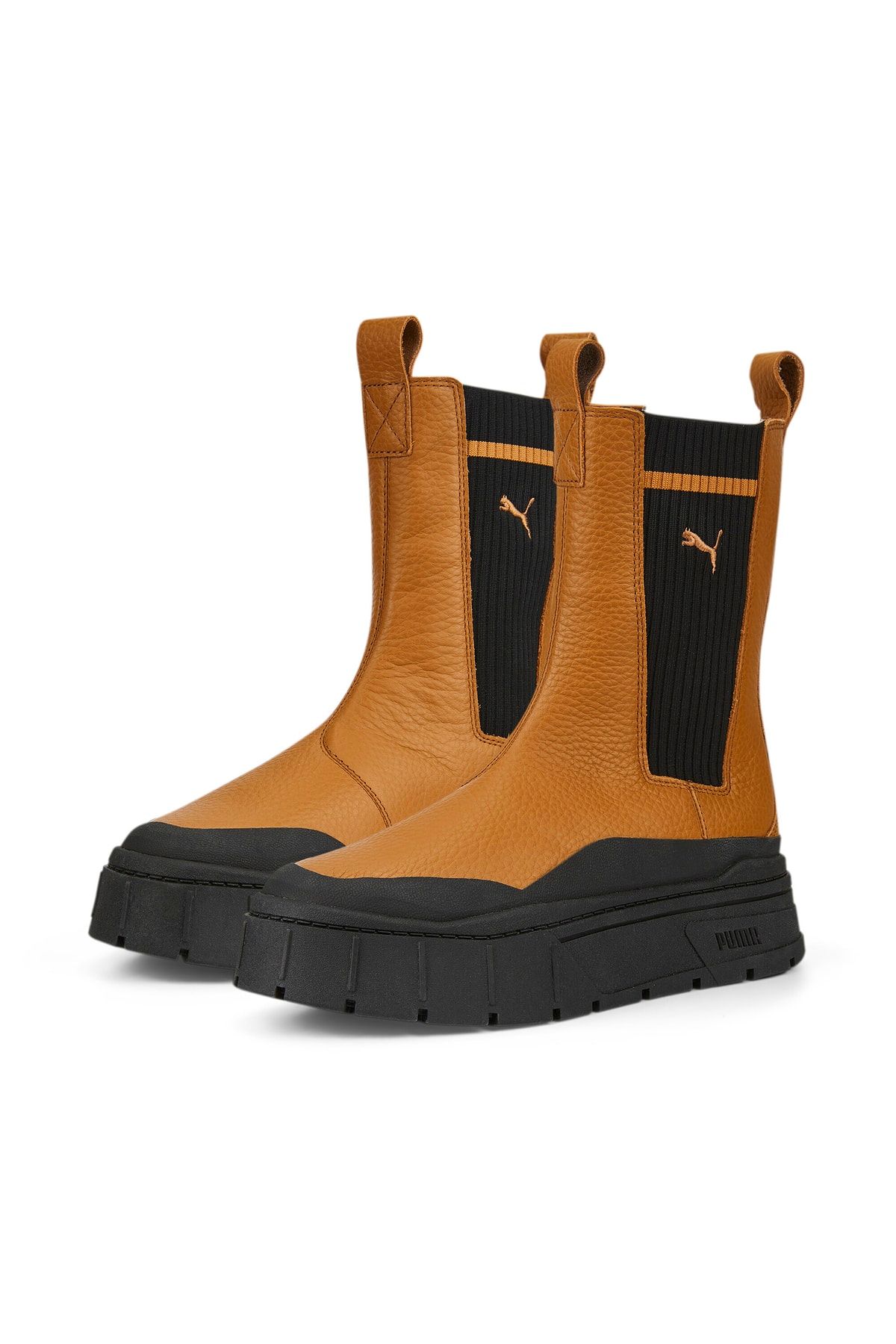 Puma Mayze Stack Chelsea Casual Women s Brown Boots Trendyol