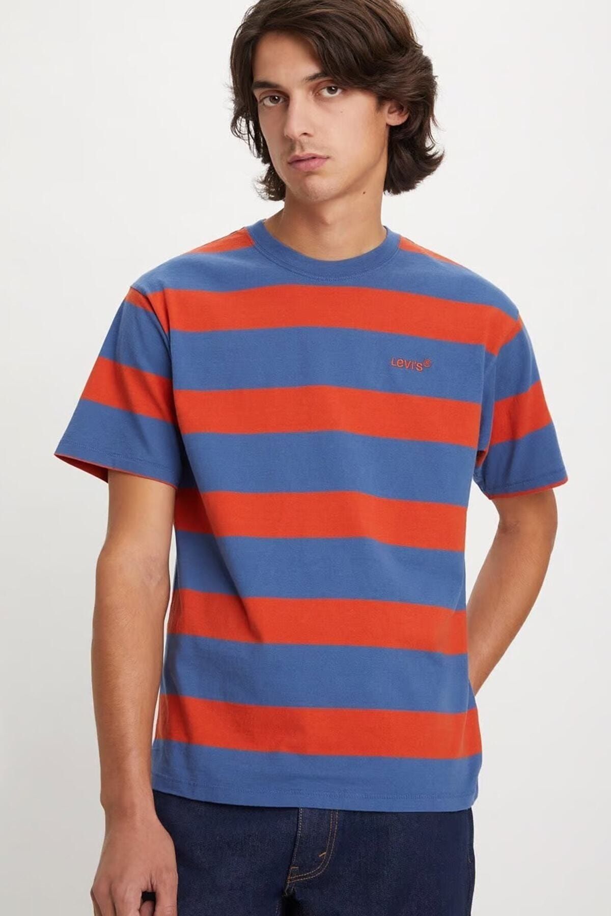 Men's levi's striped t shirt hot sale