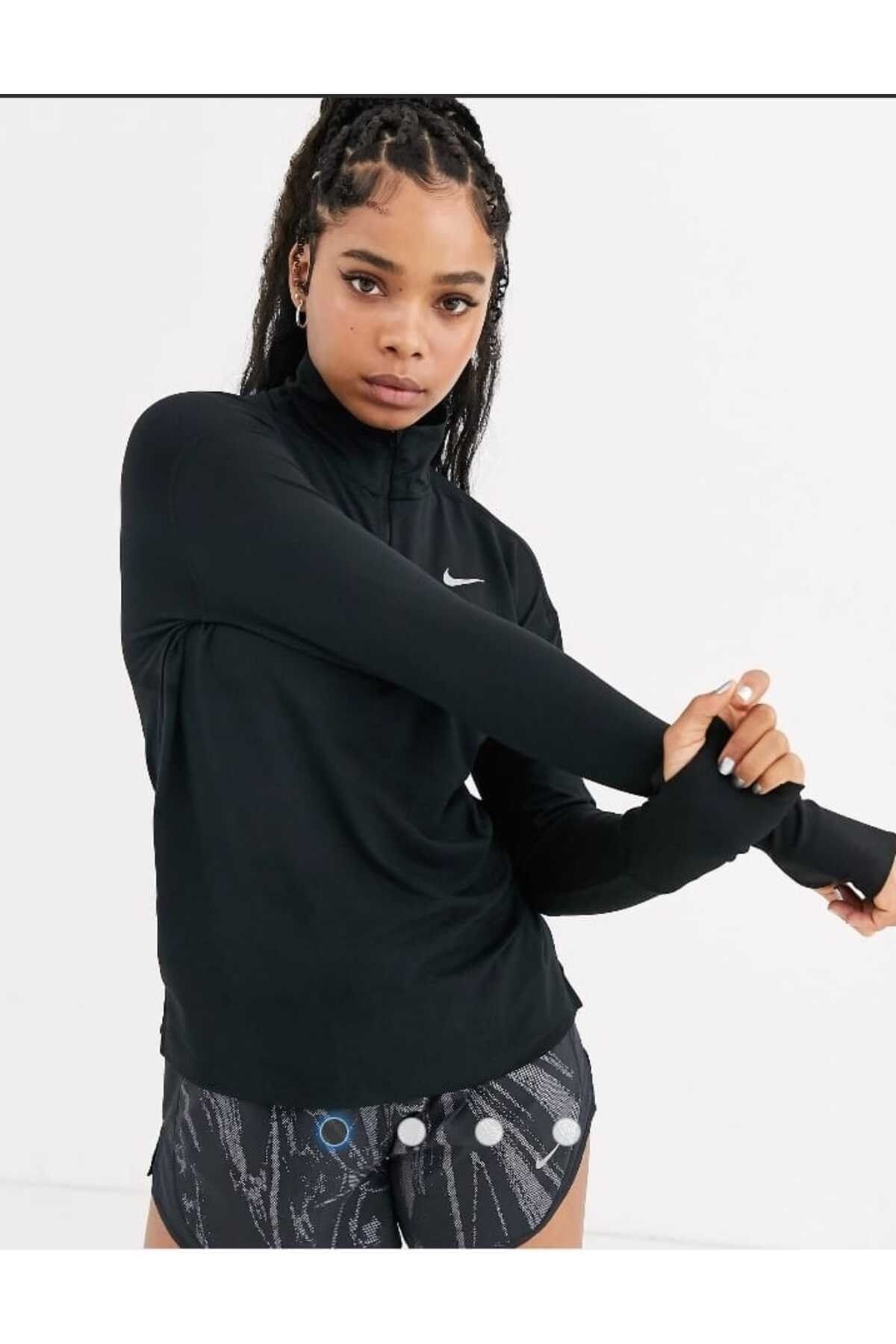 Black nike hotsell long sleeve top