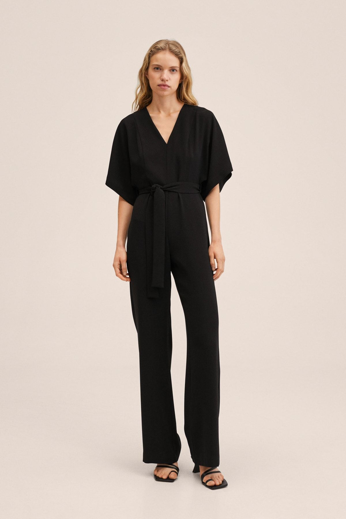 Mango black 2025 jumpsuit