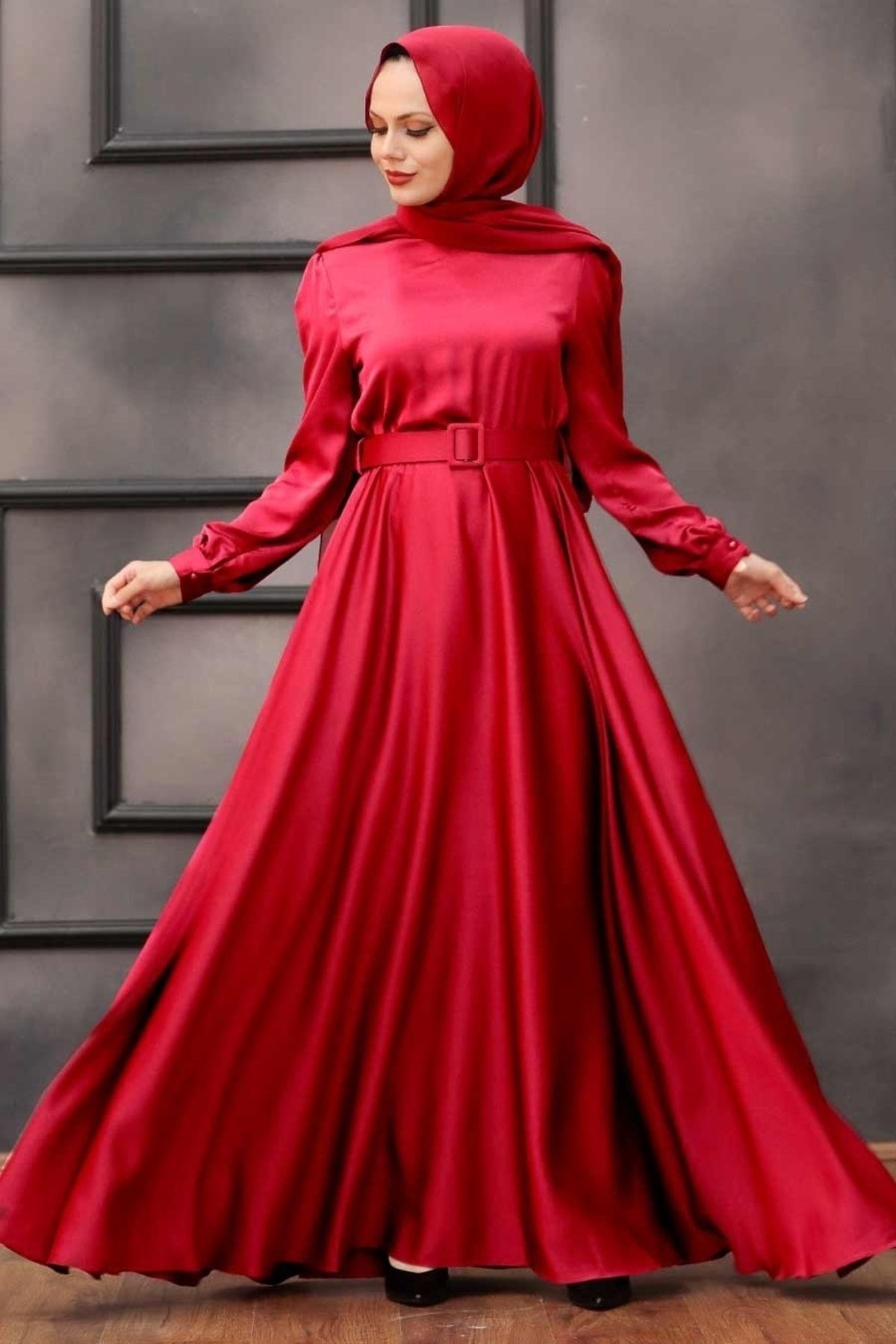Neva Style Evening Dress Red 150 Trendyol