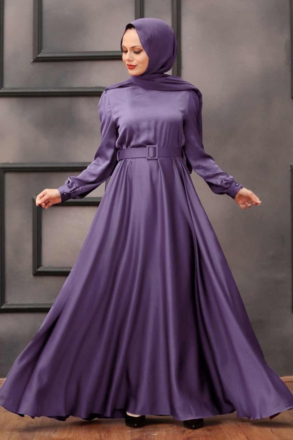 Neva Style Evening Dress Purple 150 Trendyol