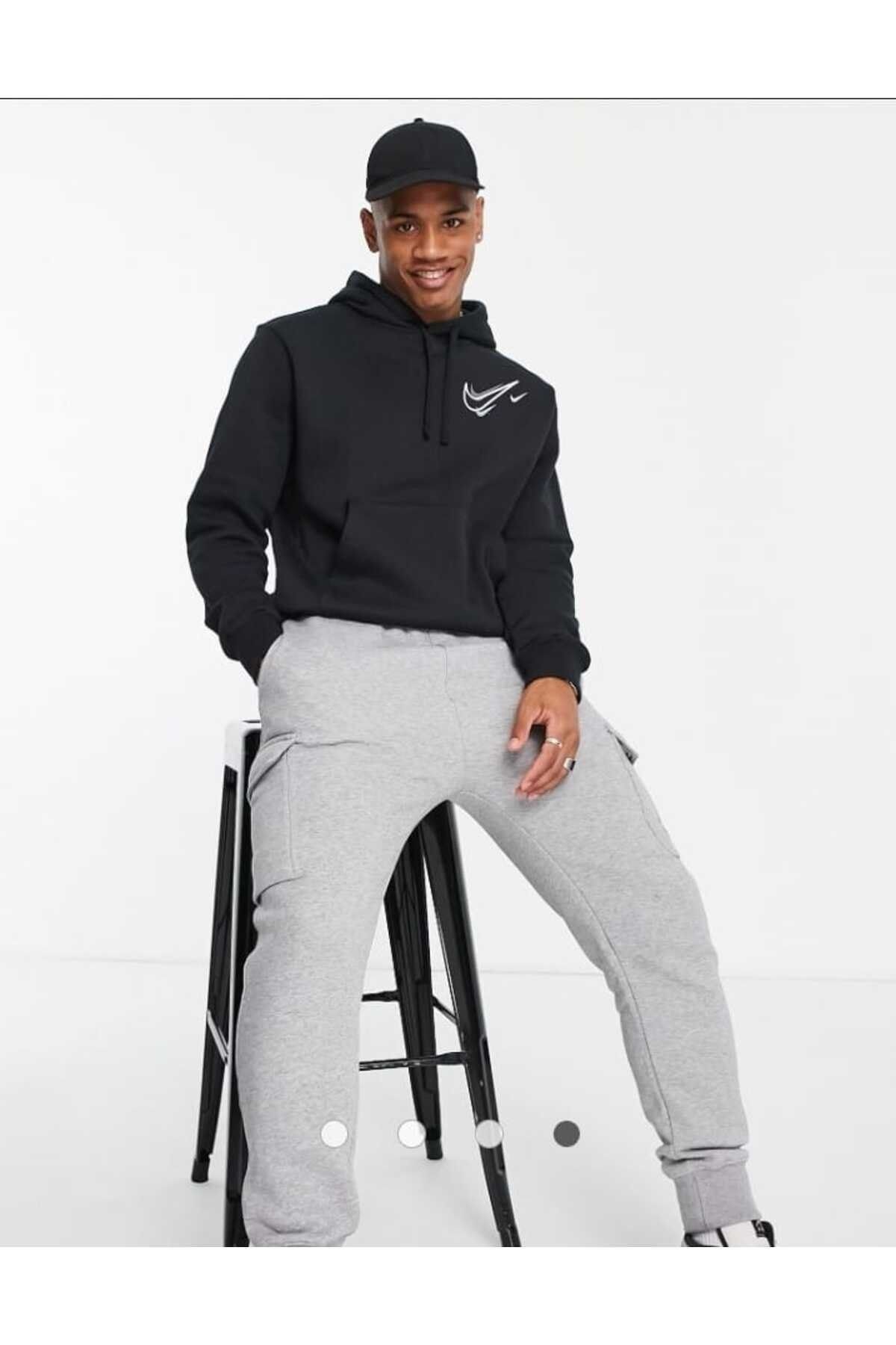 Nike logo fleece sales tracksuit