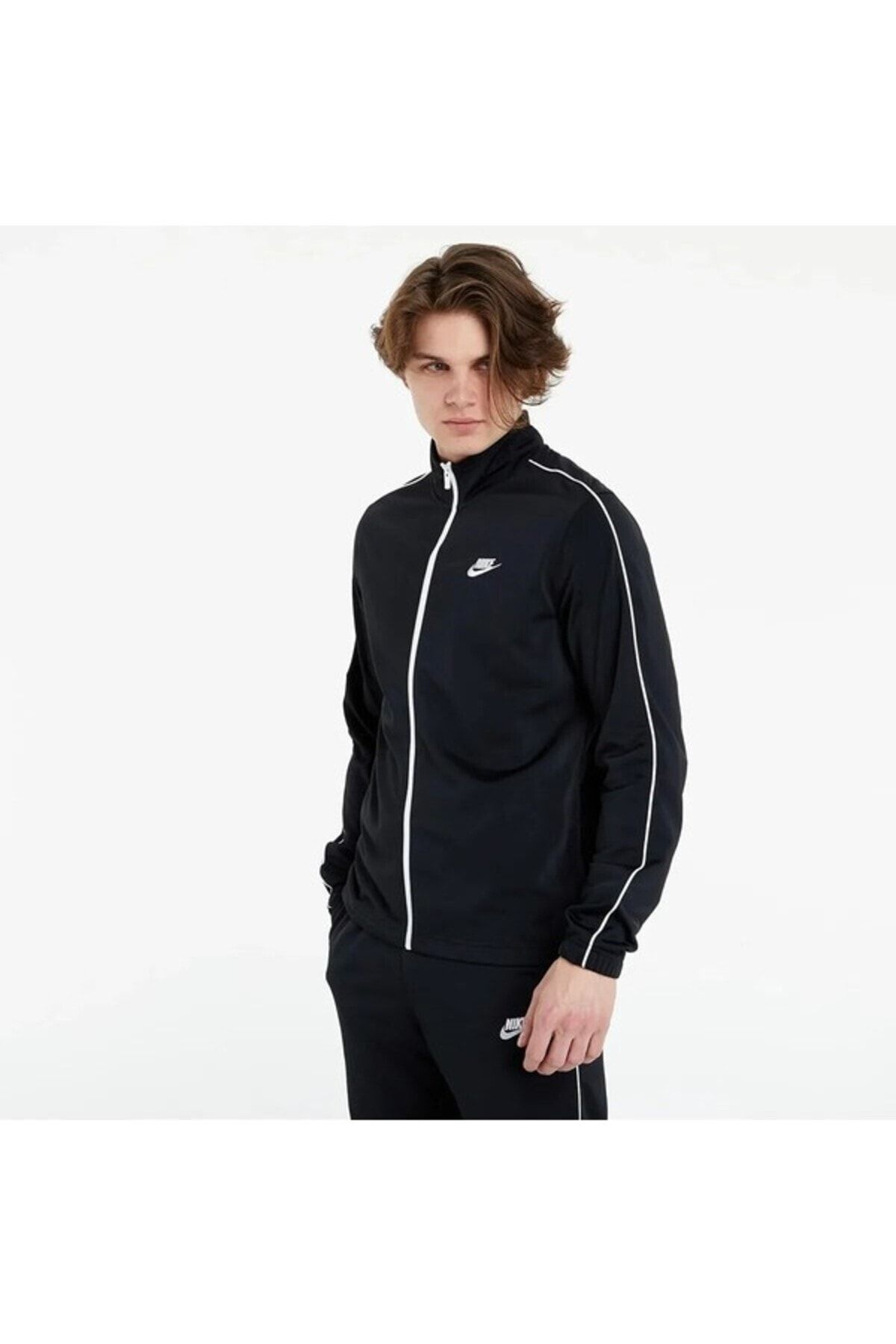 Mens grey and 2025 black nike tracksuit