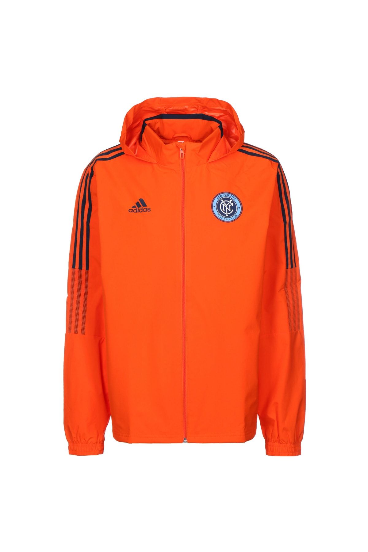 Orange addidas shop jacket