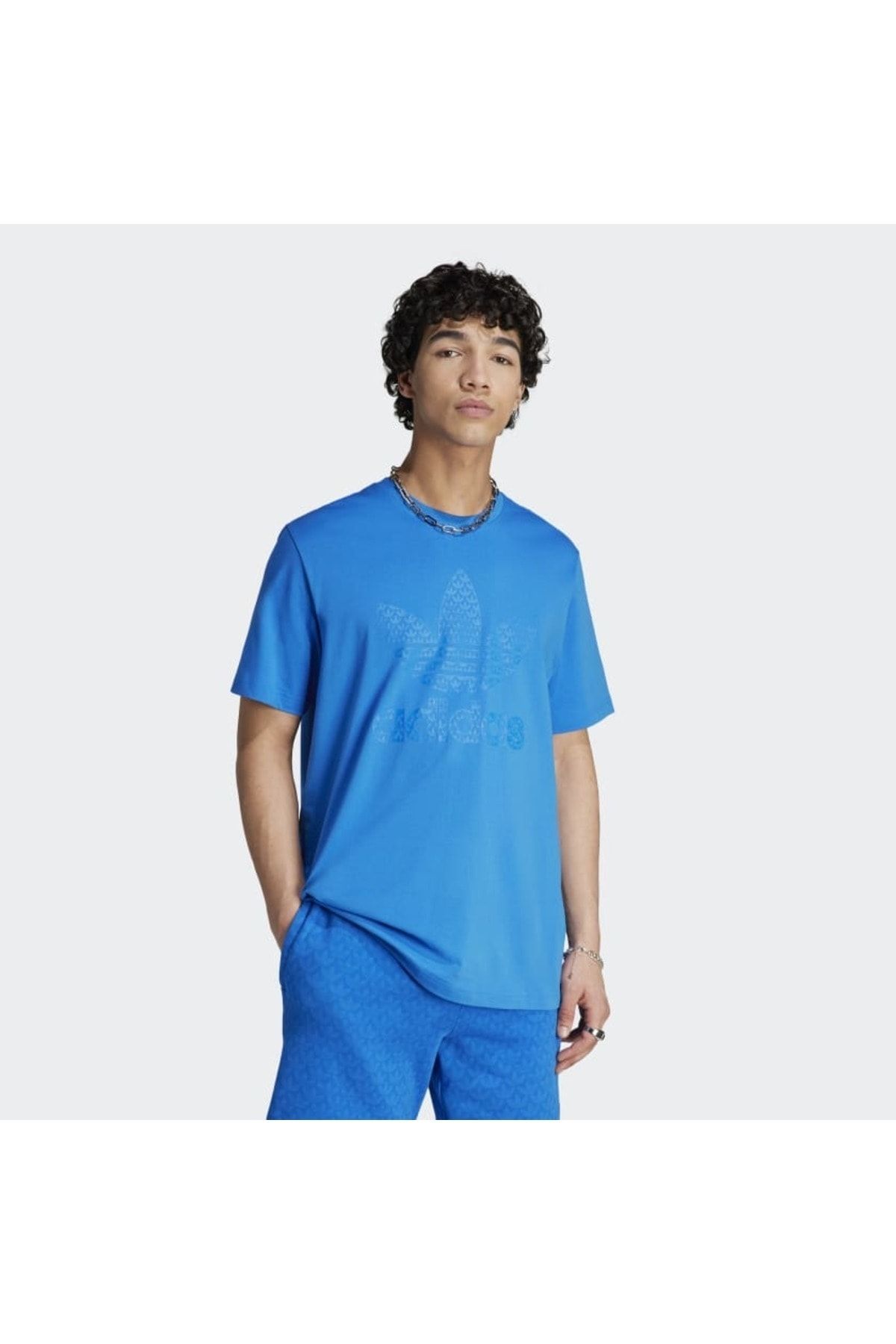 Adidas blue t shirt mens best sale