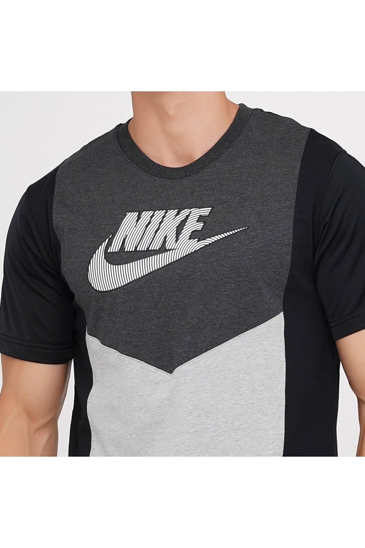 Nike Sportswear Hybrid T shirt Men s Cotton Black T Shirt