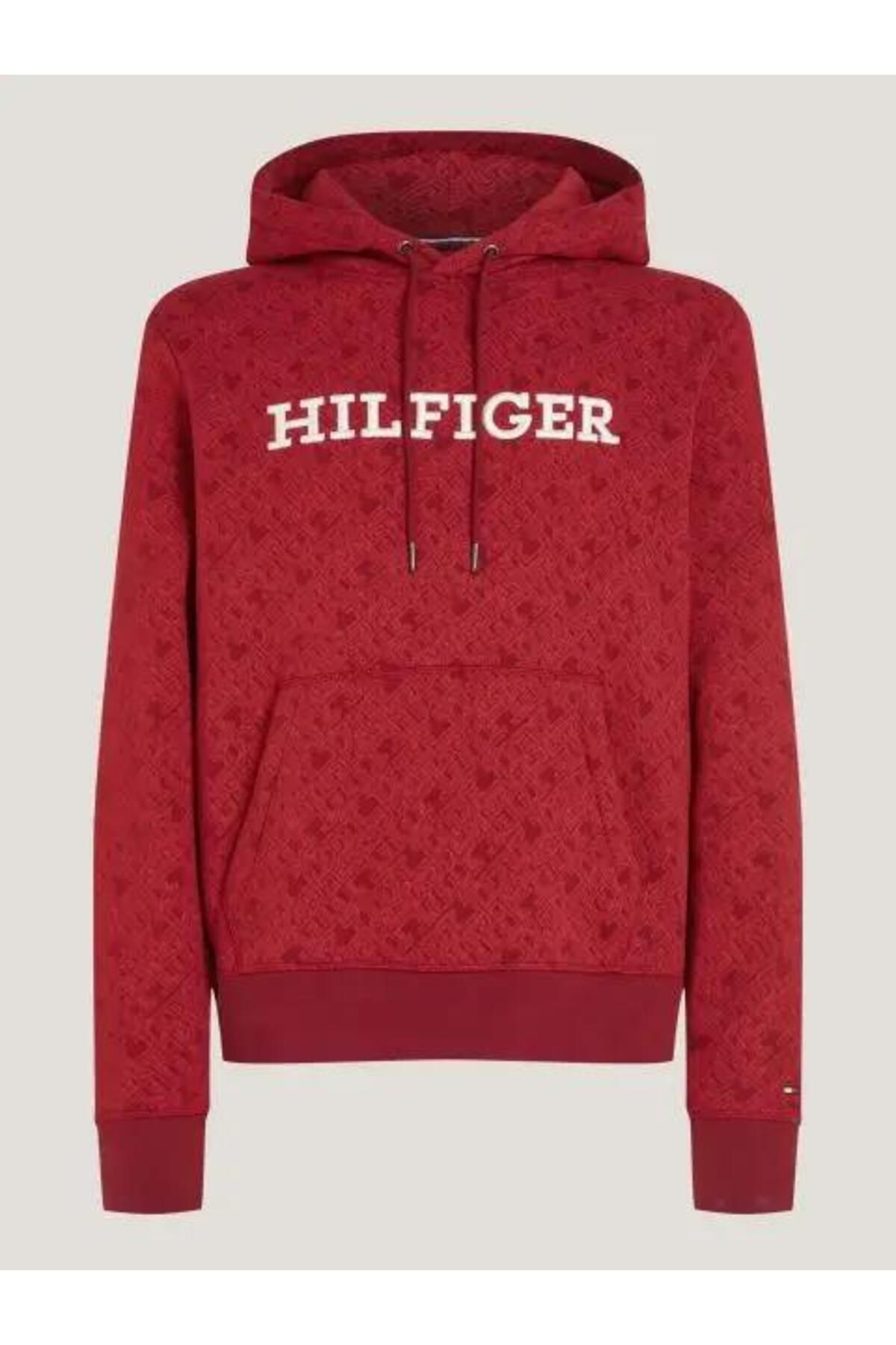 Red hilfiger cheap sweatshirt