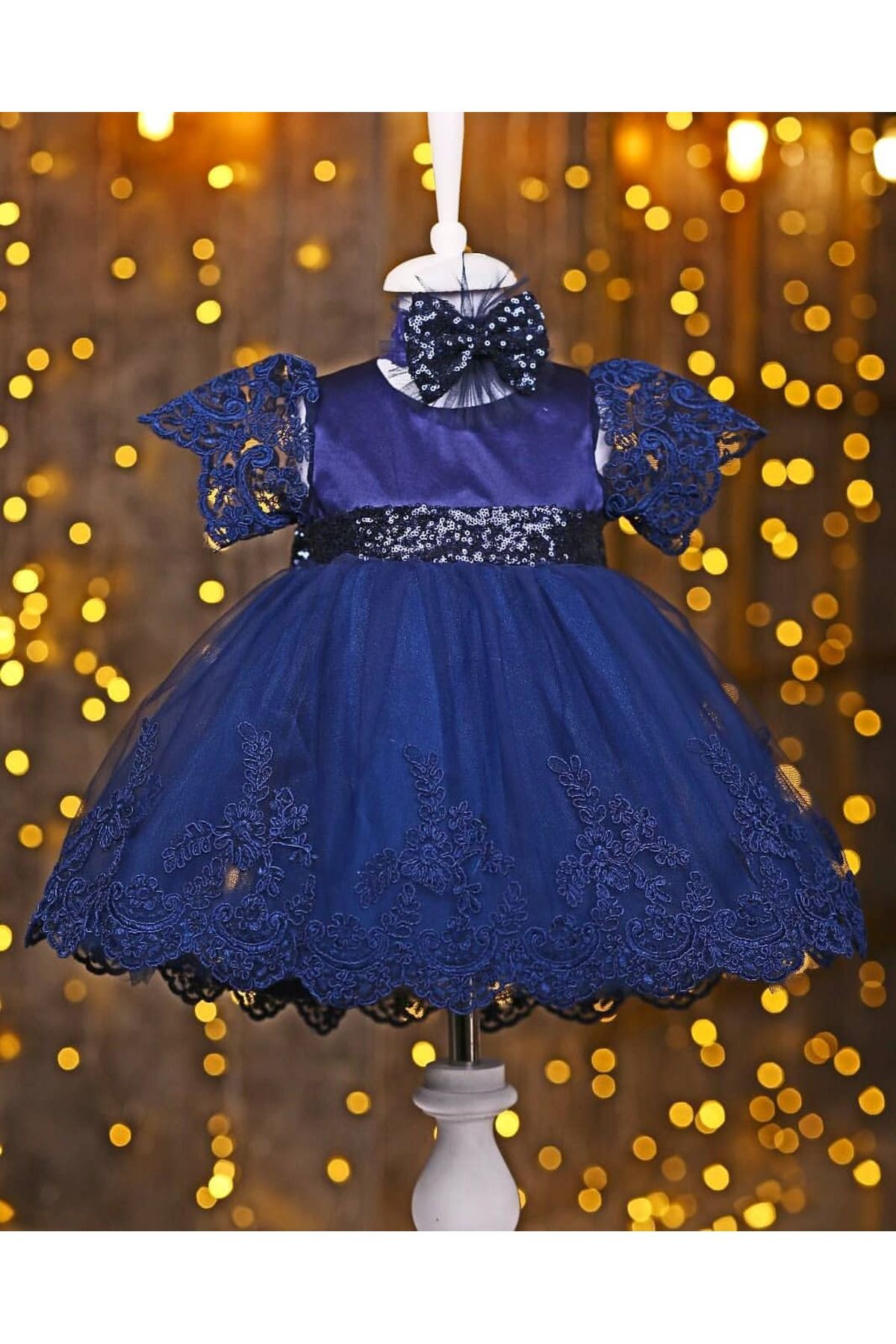 Dark blue shop baby dress