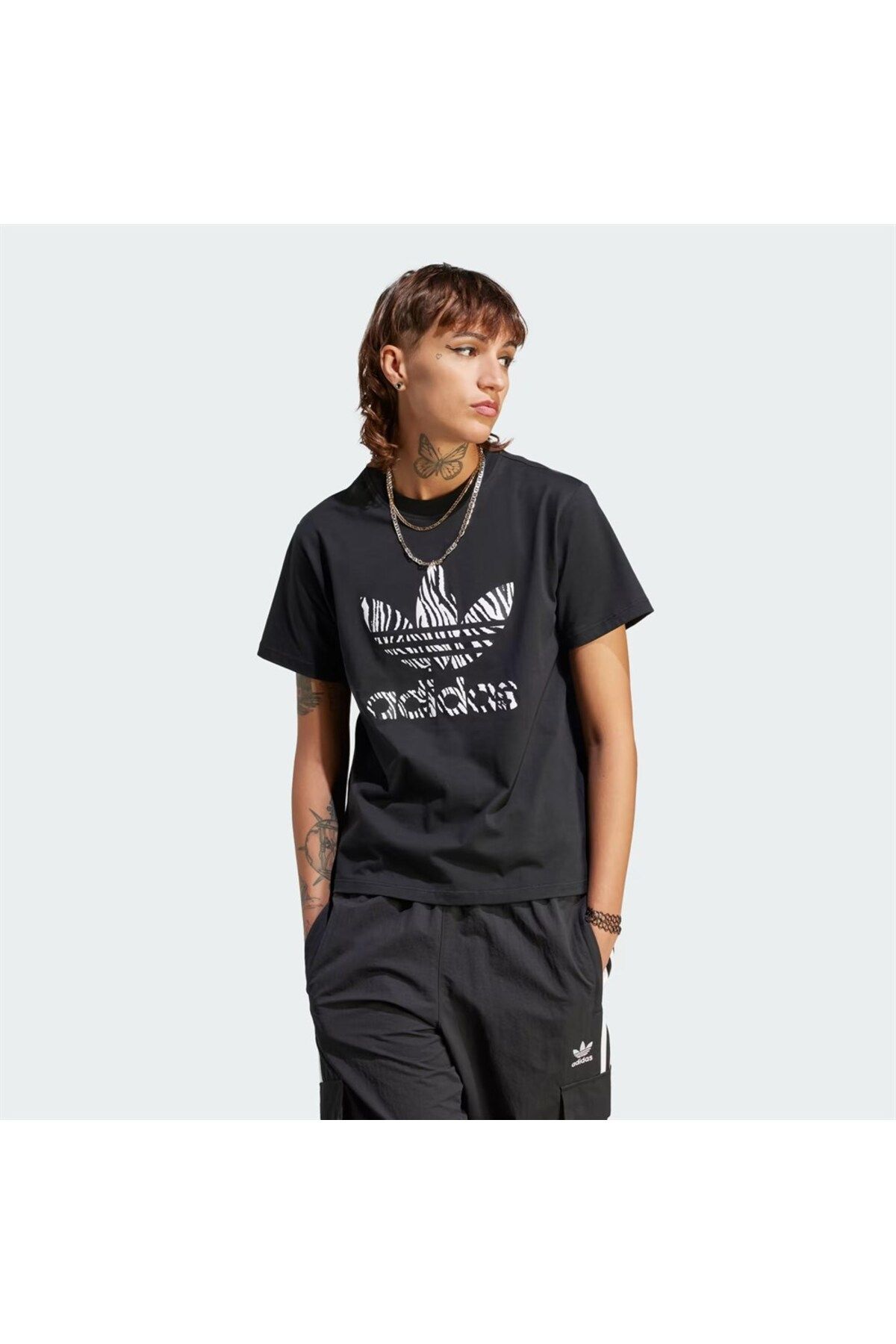 adidas Zebra Animal Print Infill Women s T Shirt
