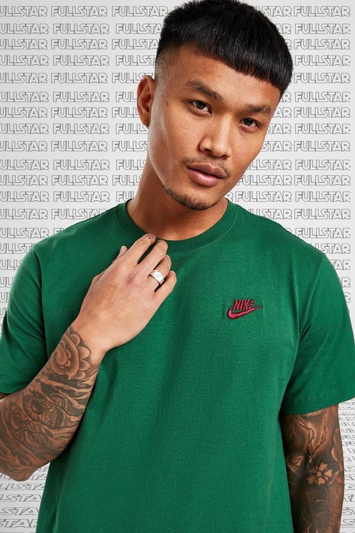 Dark green nike shirt hotsell