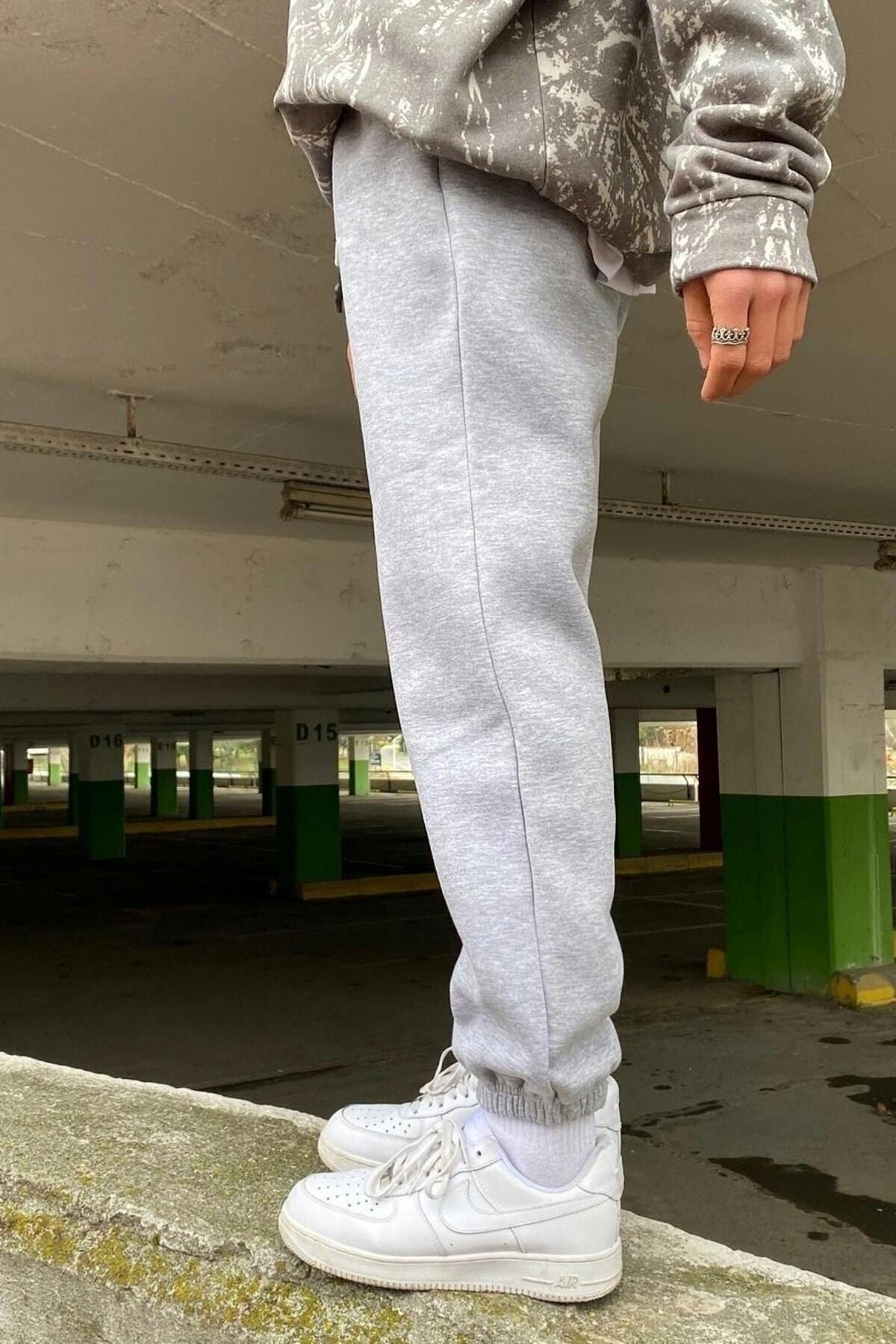 N CE Sweatpants Gray Trendyol