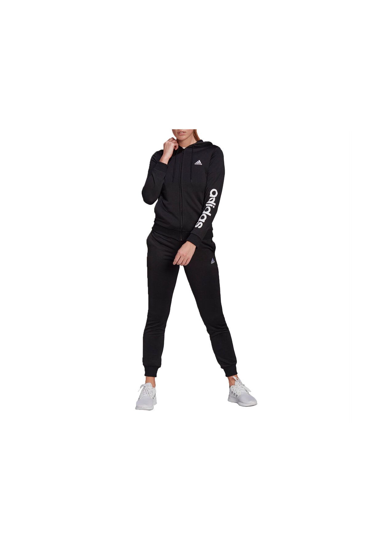 Black and white top adidas tracksuit women's