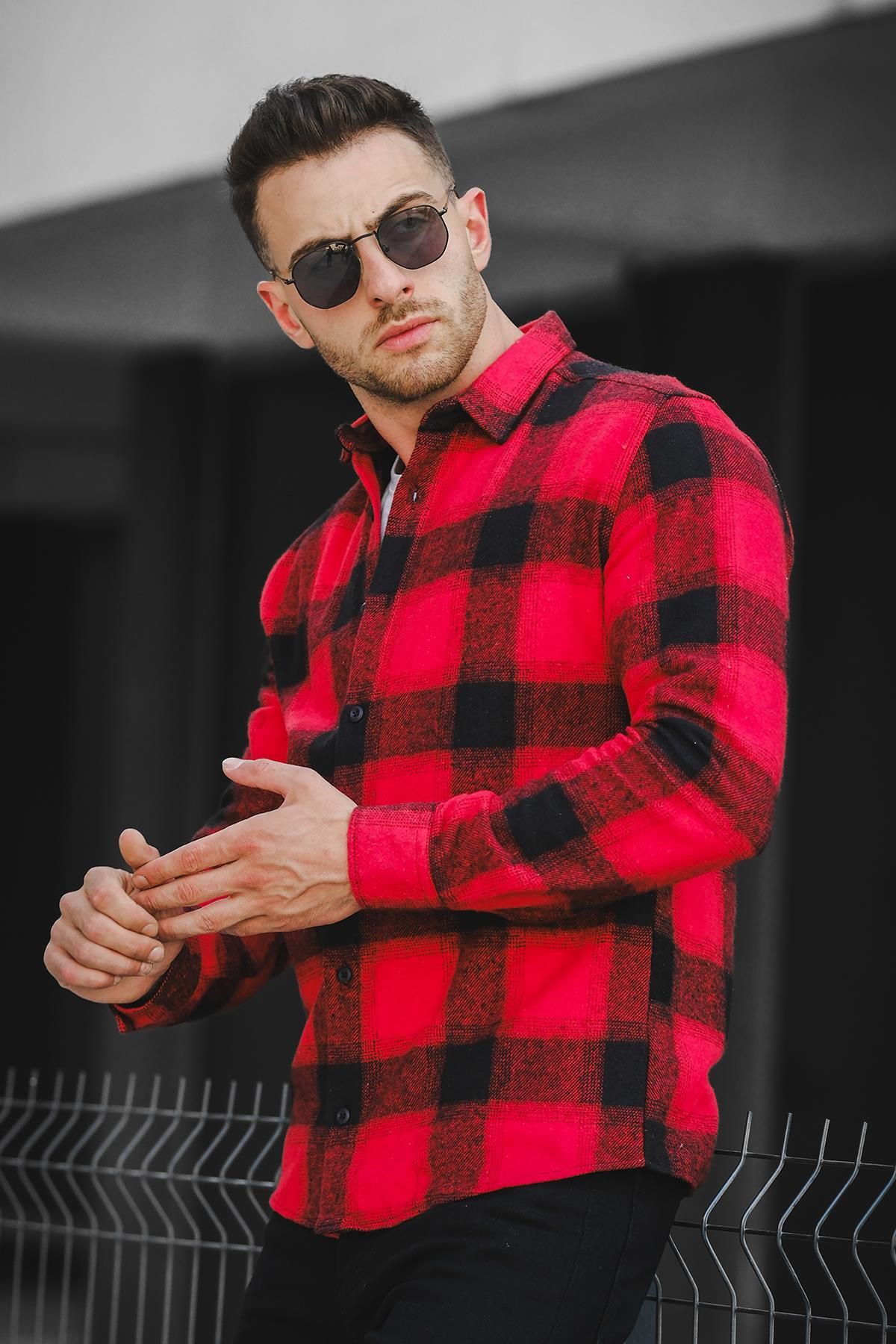Slim fit 2025 lumberjack shirt