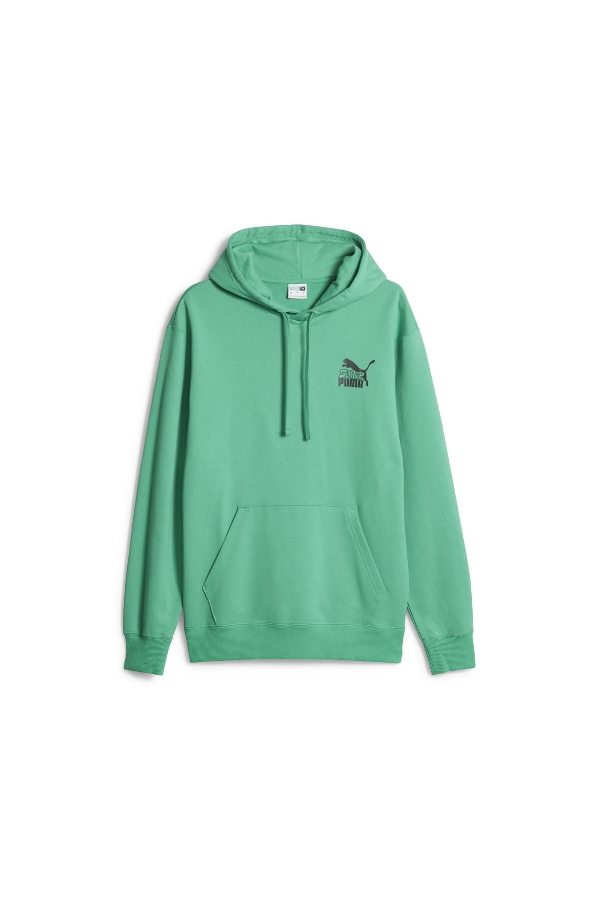 Green puma sweatshirt hotsell