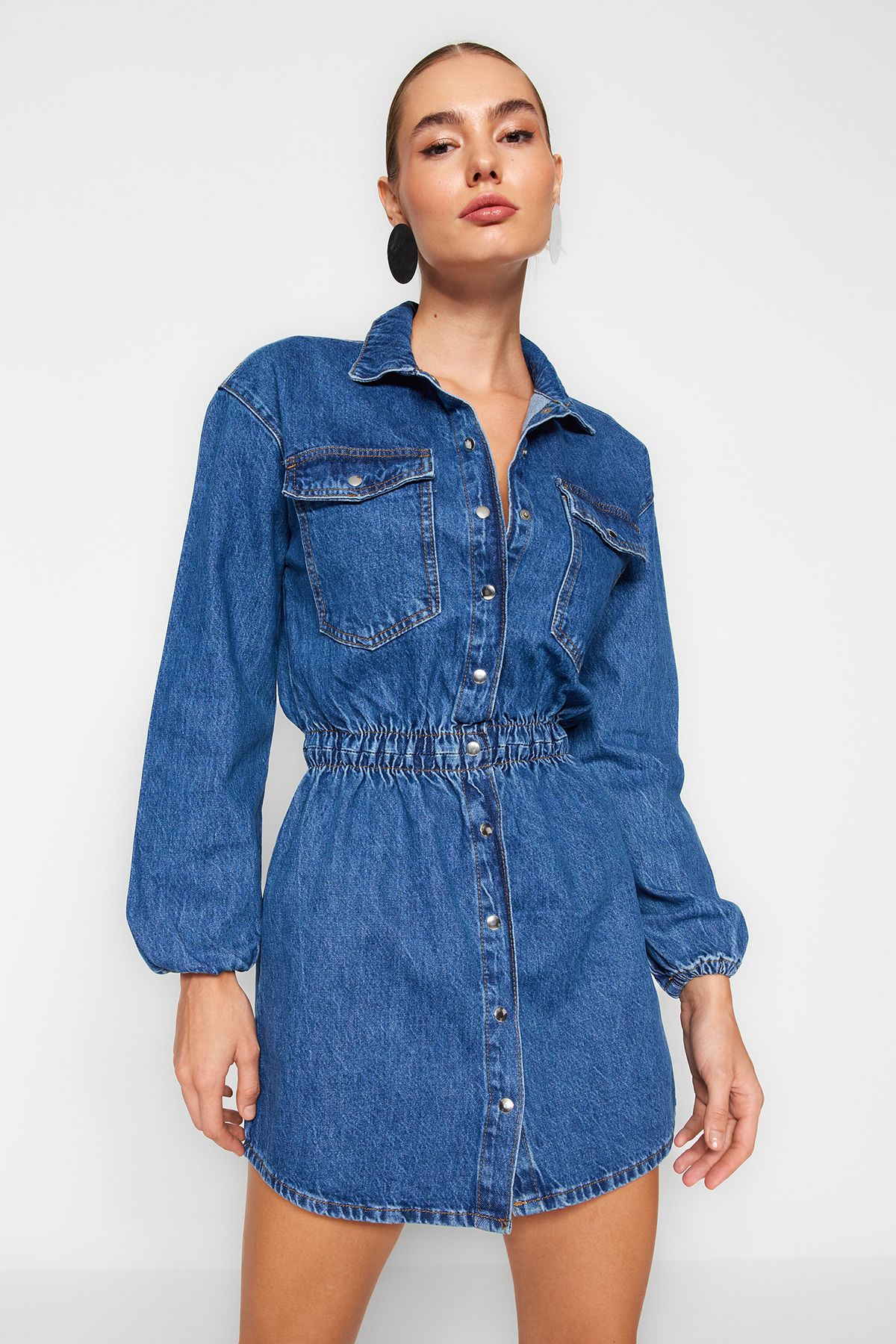 Denim dress best sale blue
