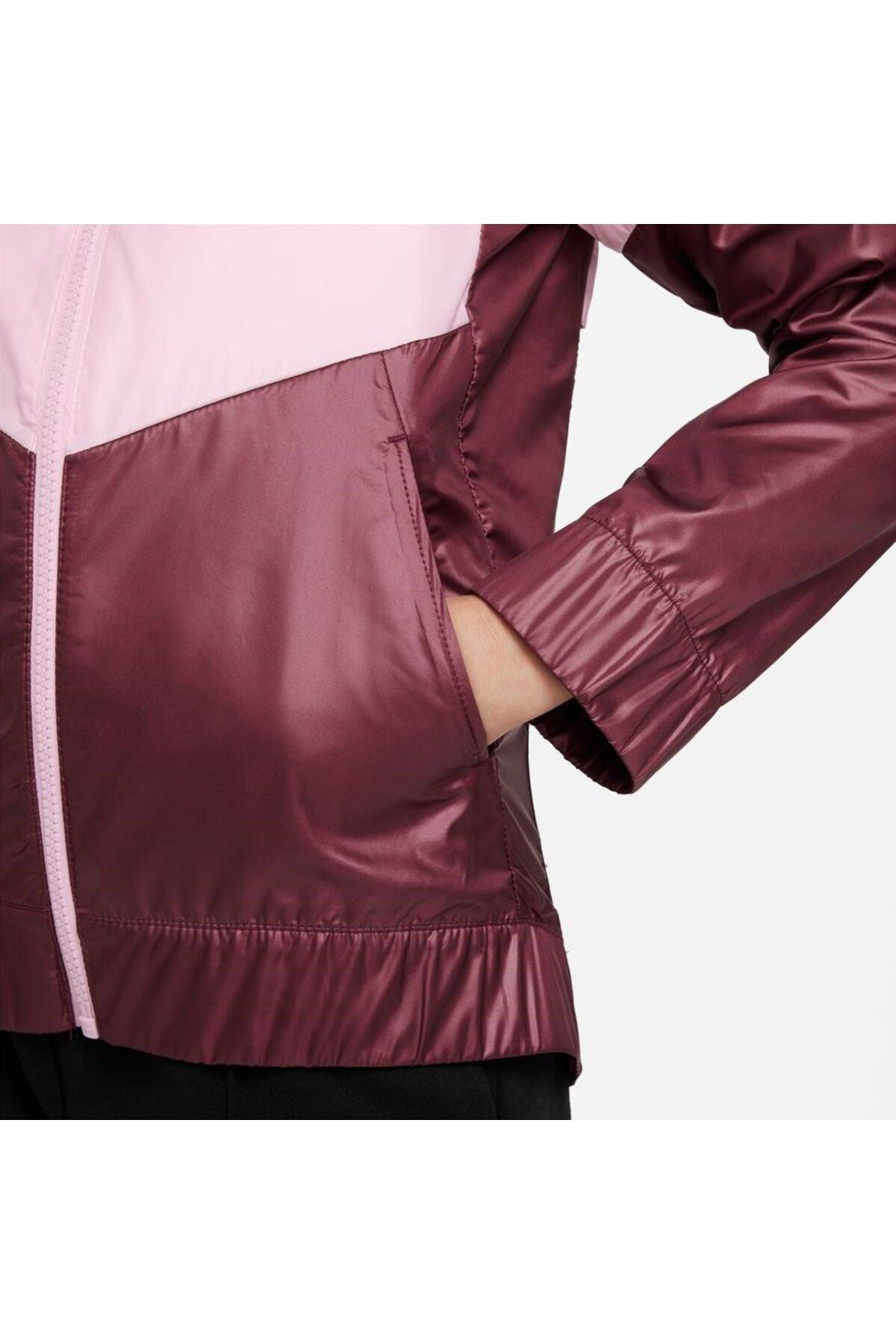 Maroon nike windbreaker womens best sale